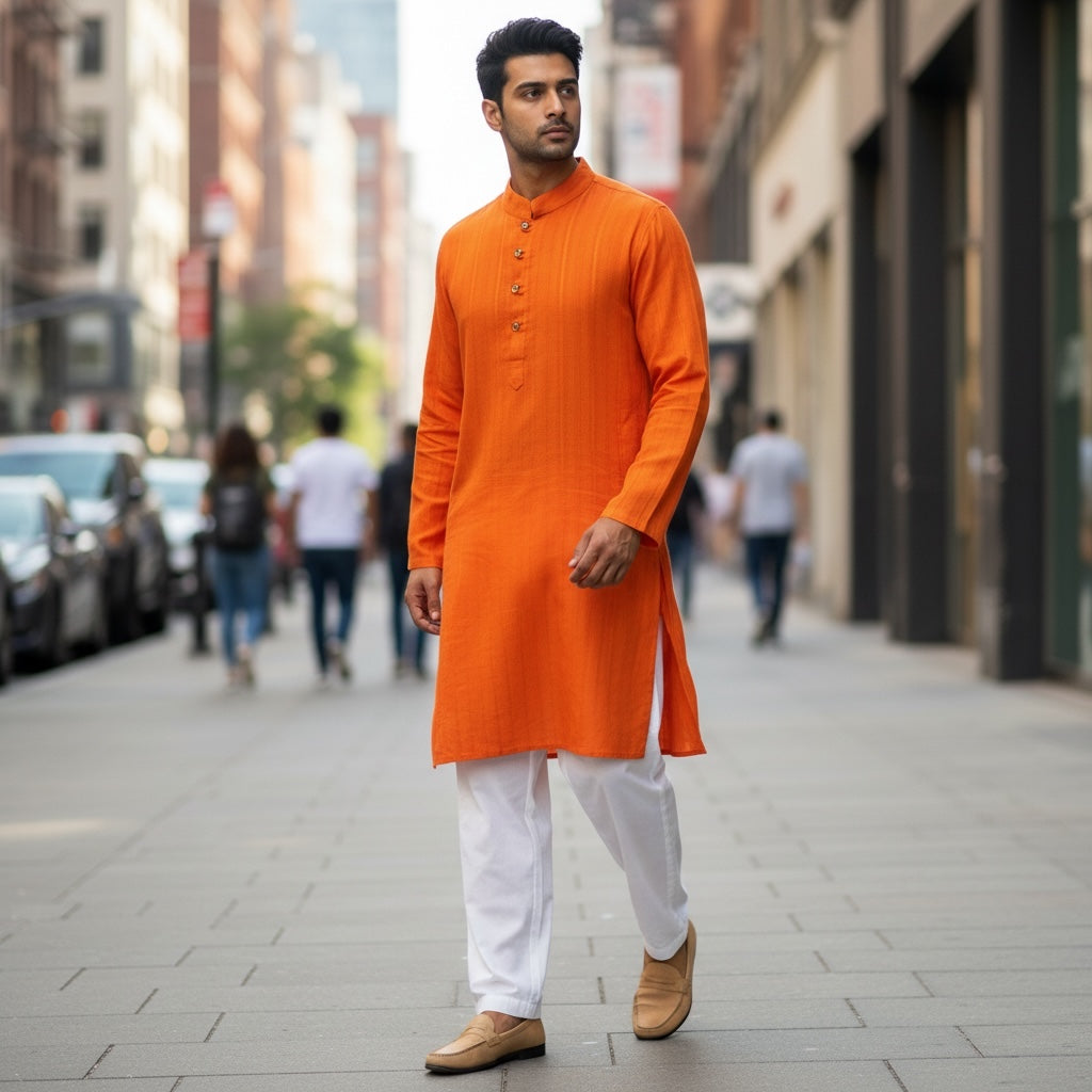 Khadi Kurta 2 - Size 42 - Vintage India NYC