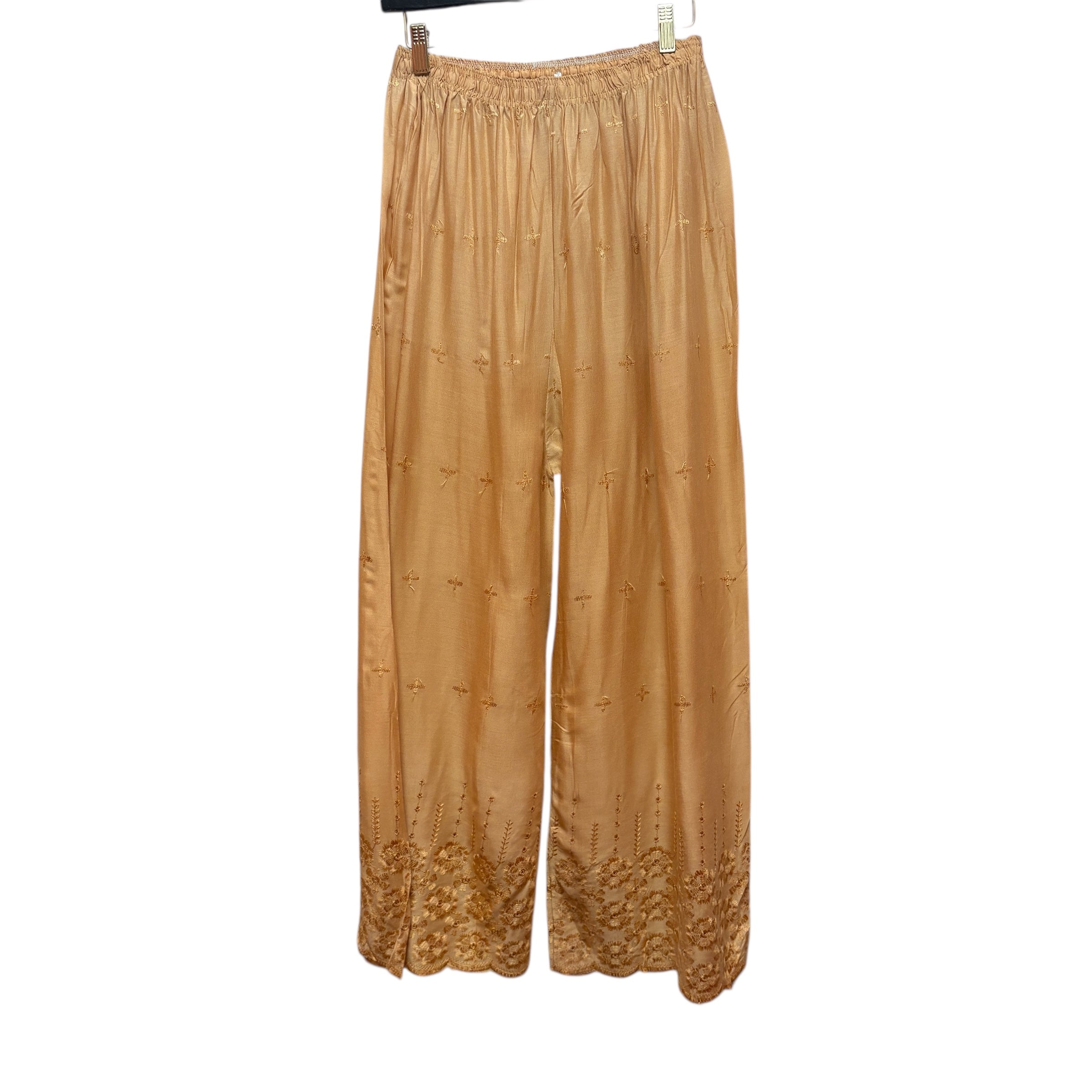Embroidered Wide leg Pants- Colors