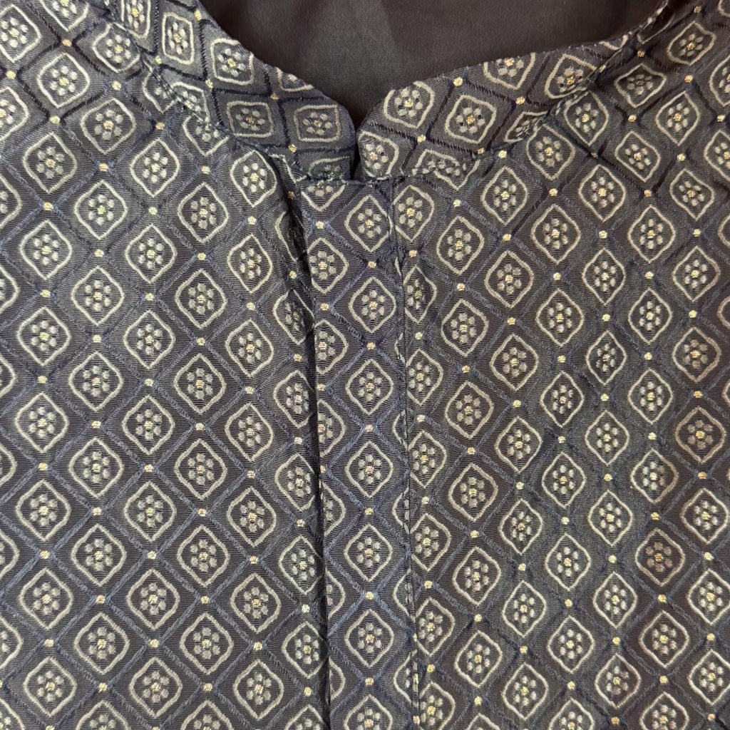 Navy Ogee Kurta