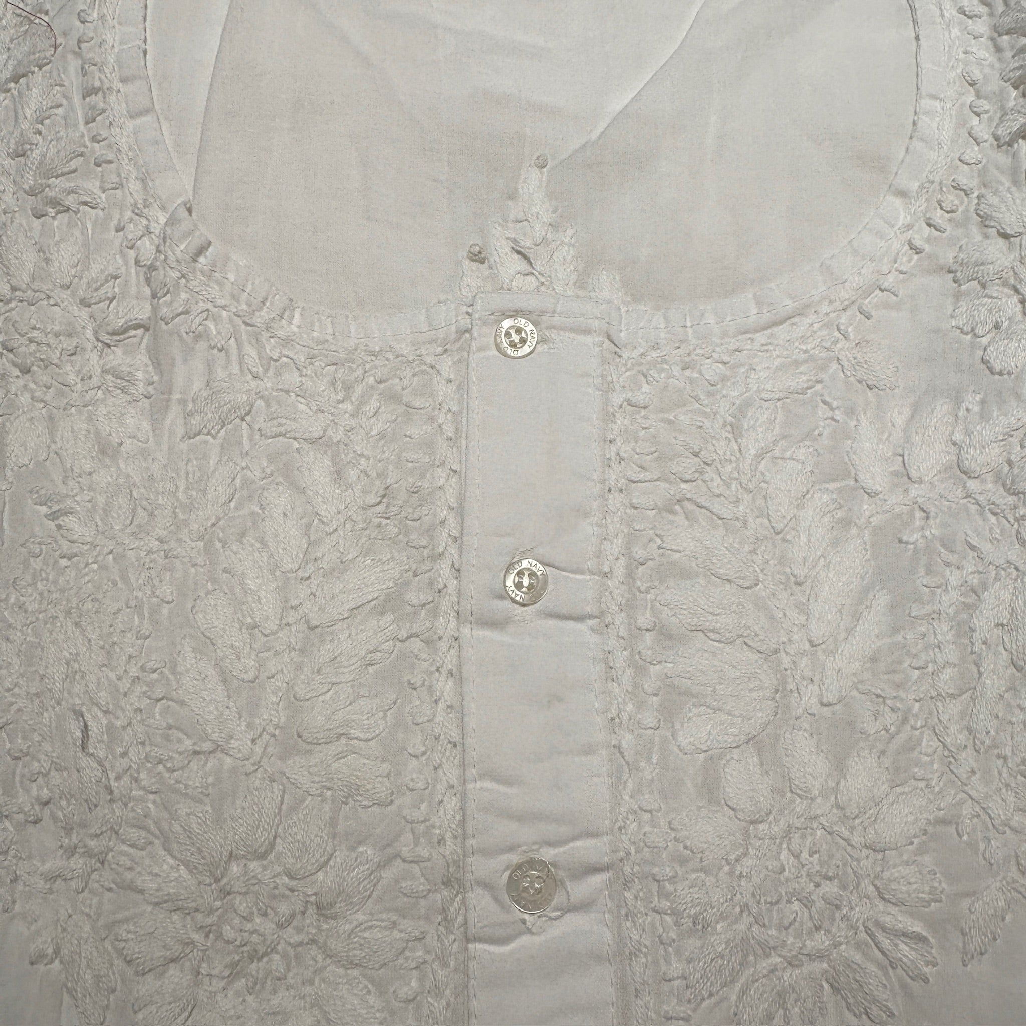 MA Short Embroidered Cotton Kurti-Size 44