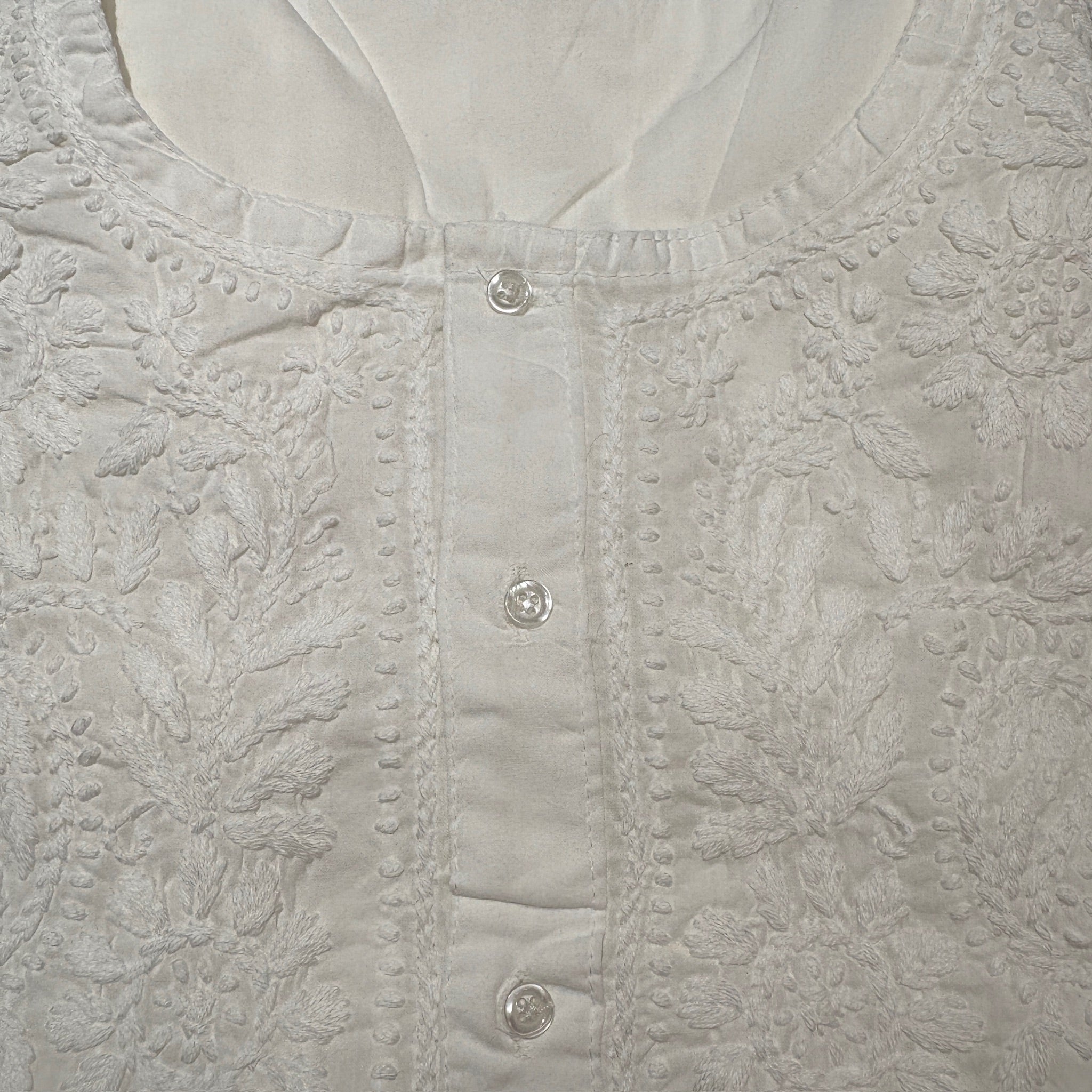 MA Long Embroidered Cotton Tunic Kurtis- 42