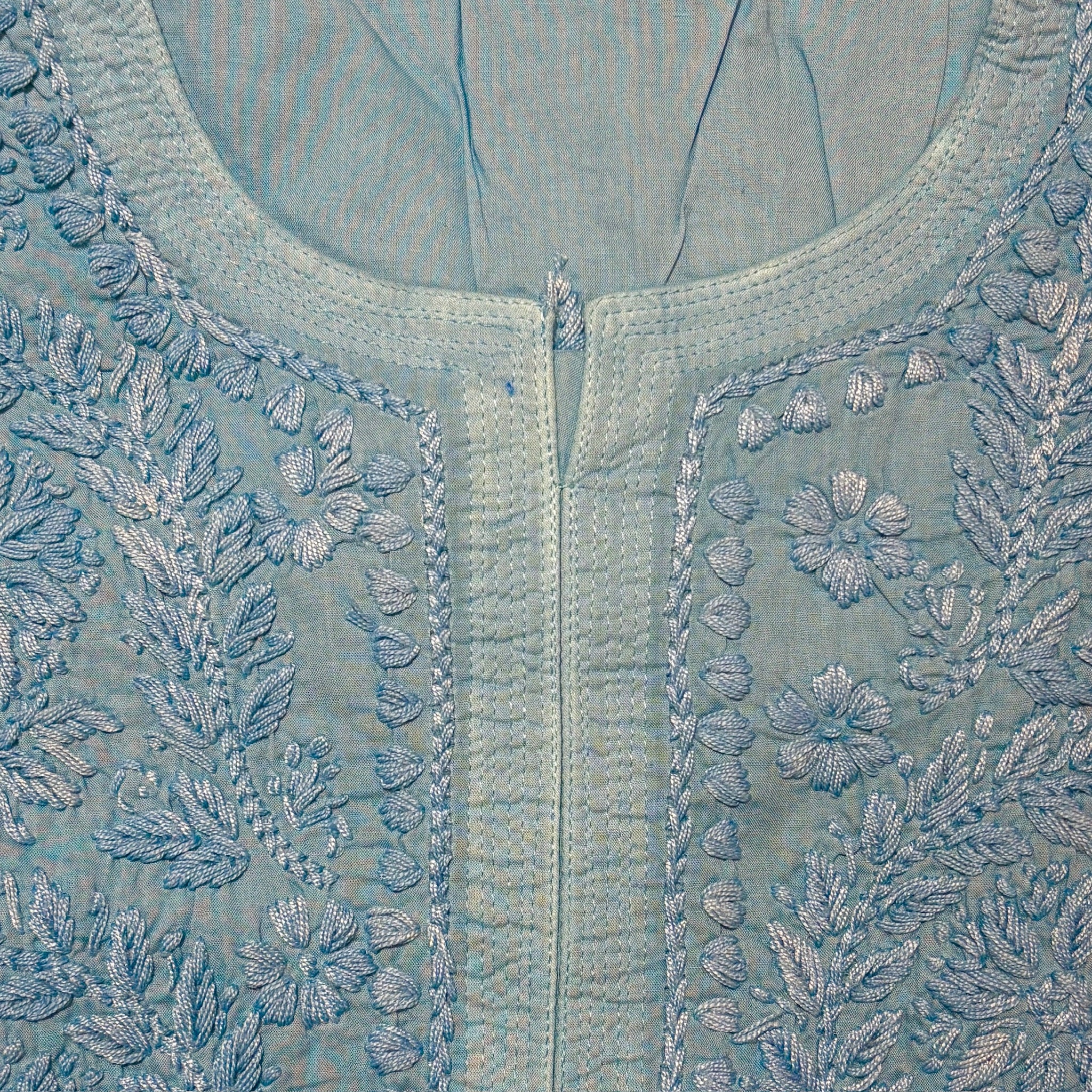 MA Long Embroidered Cotton Tunic Kurtis- 42