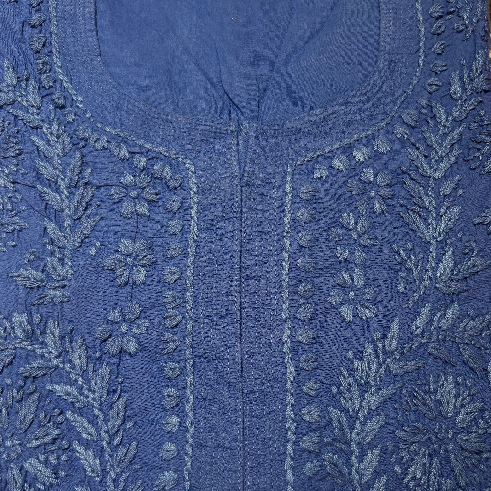 MA Long Embroidered Cotton Tunic Kurtis- 42