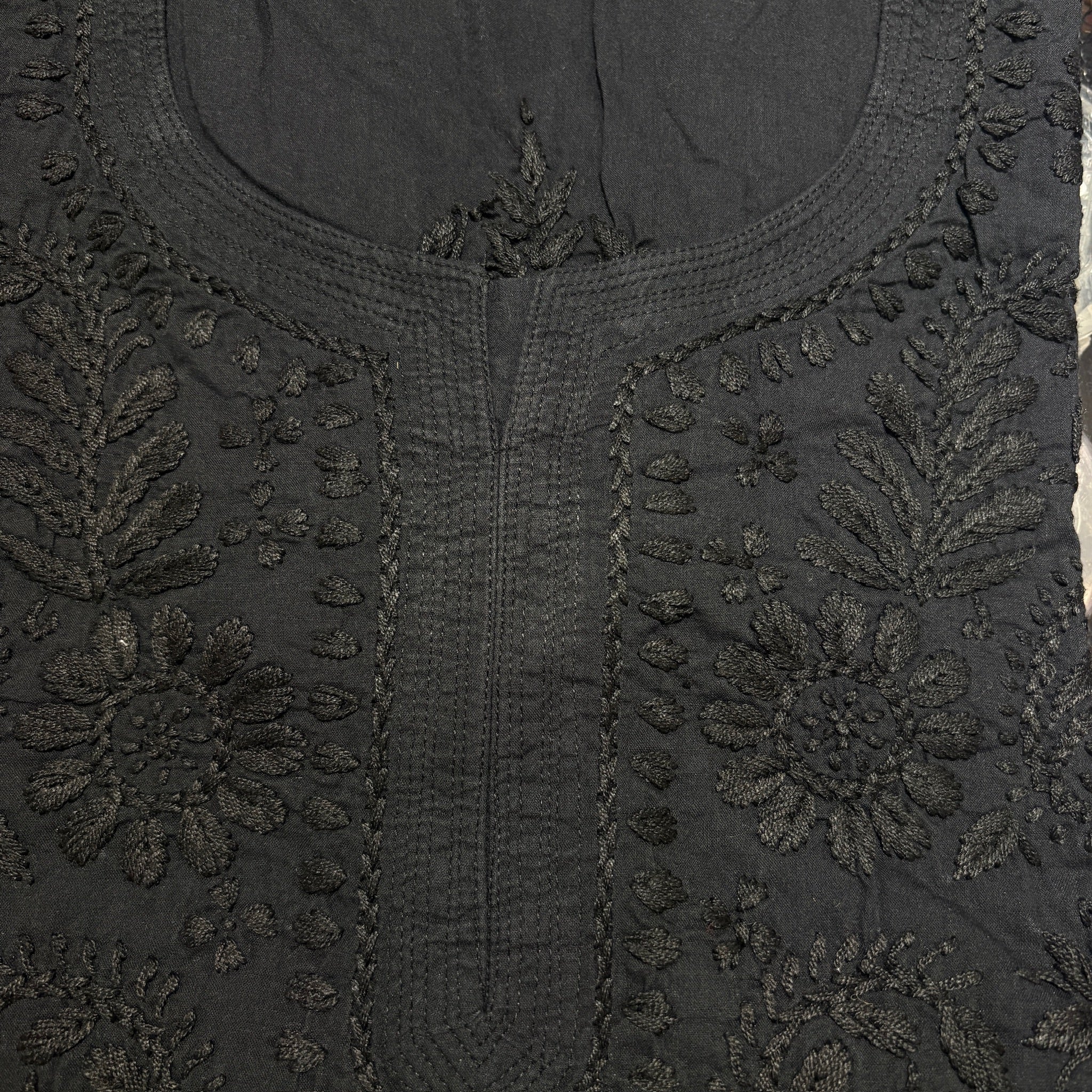 MA Long Embroidered Cotton Tunic Kurtis- 38