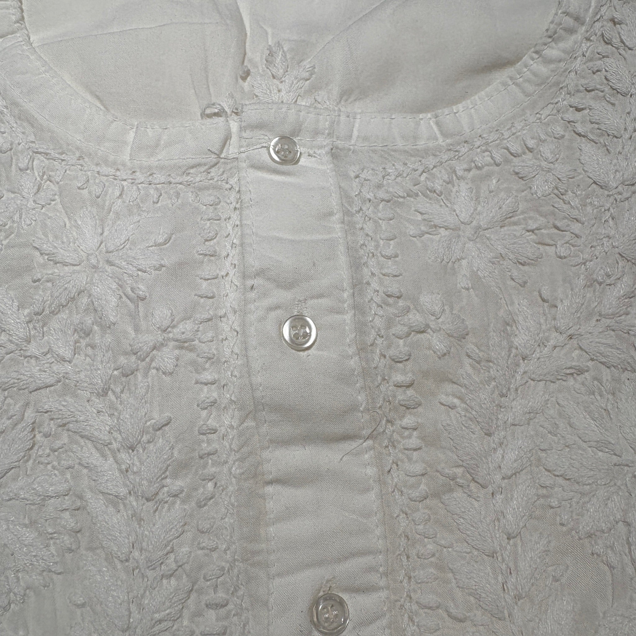 MA Long Embroidered Cotton Tunic Kurtis- 38