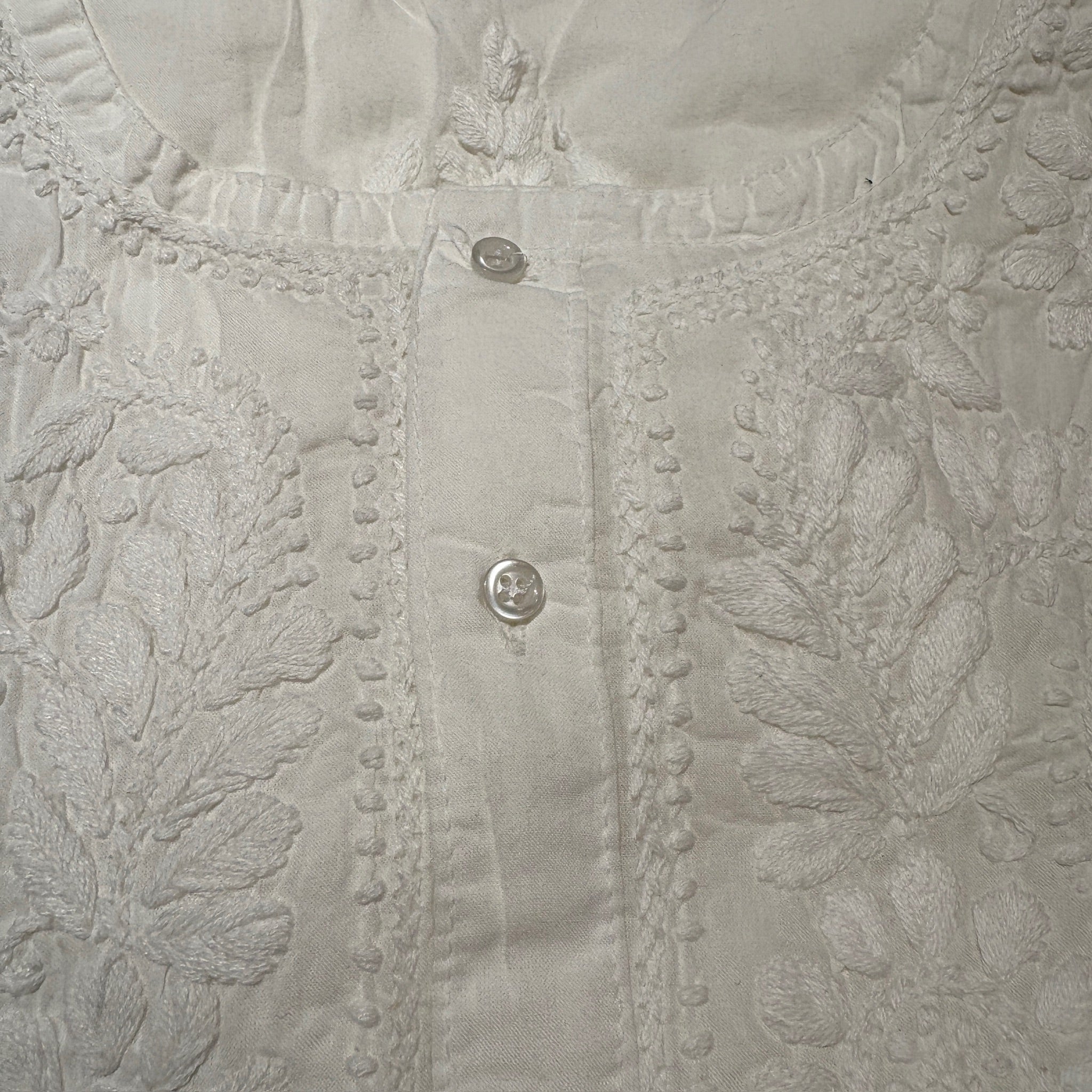 MA Long Embroidered Cotton Tunic Kurtis- 34