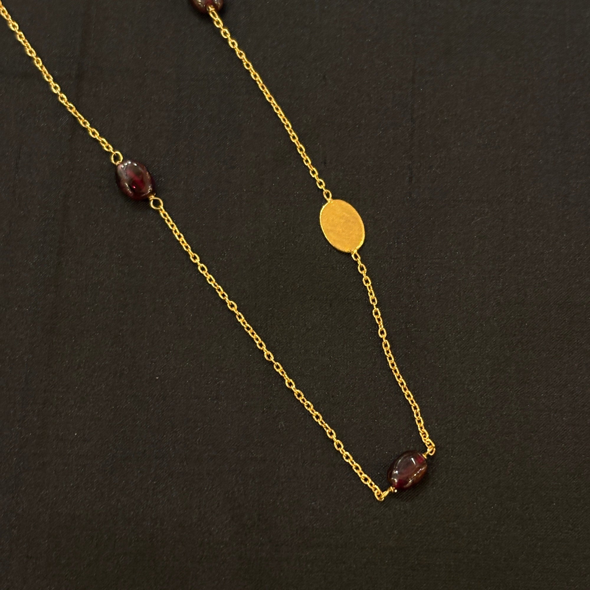 MK Semi Precious Gold Necklace-Colors