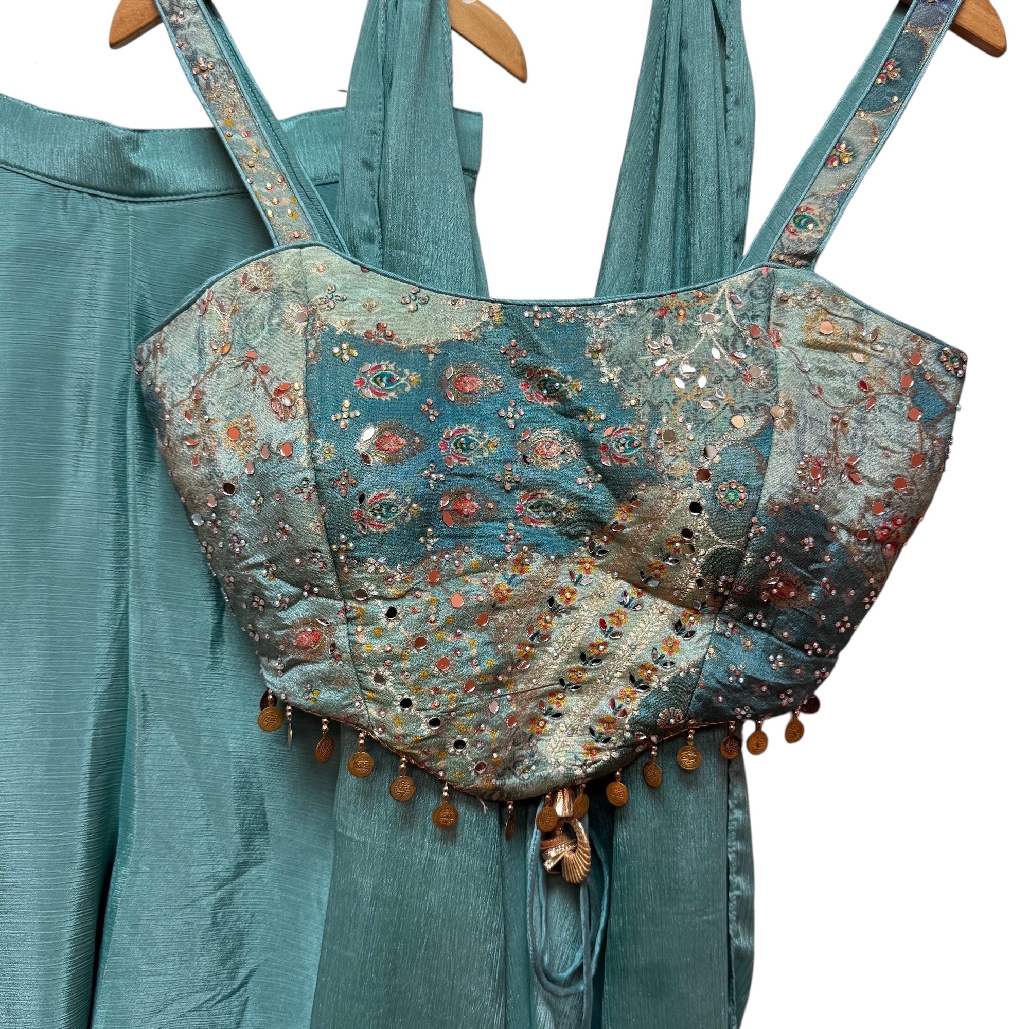Indowestern Choli Sharara Set-Colors