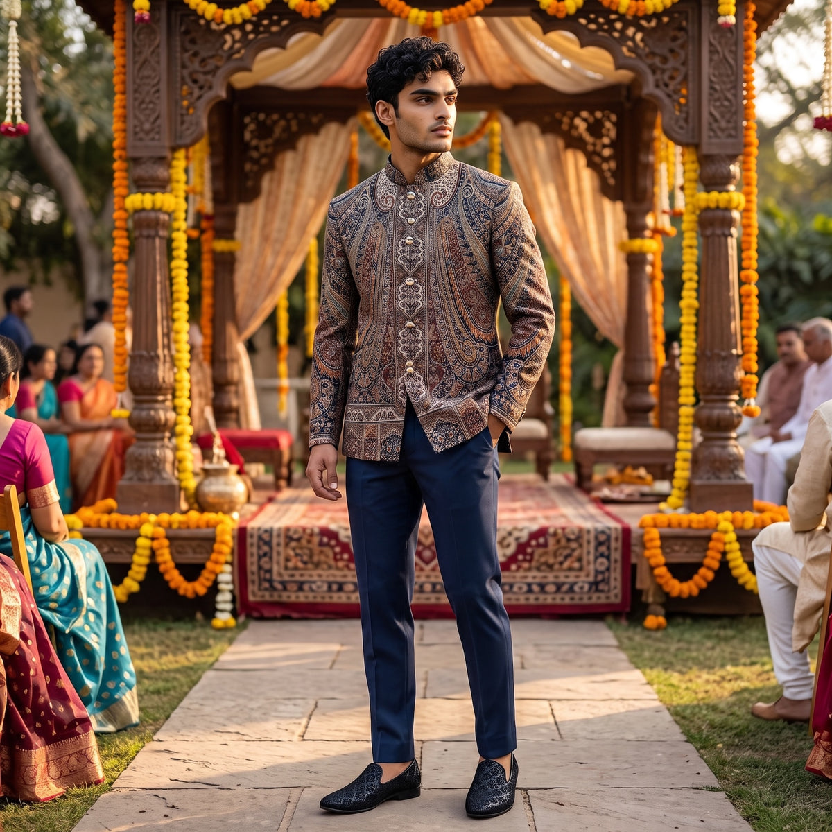 Kashmiri Wool Jodhpuri Jacket