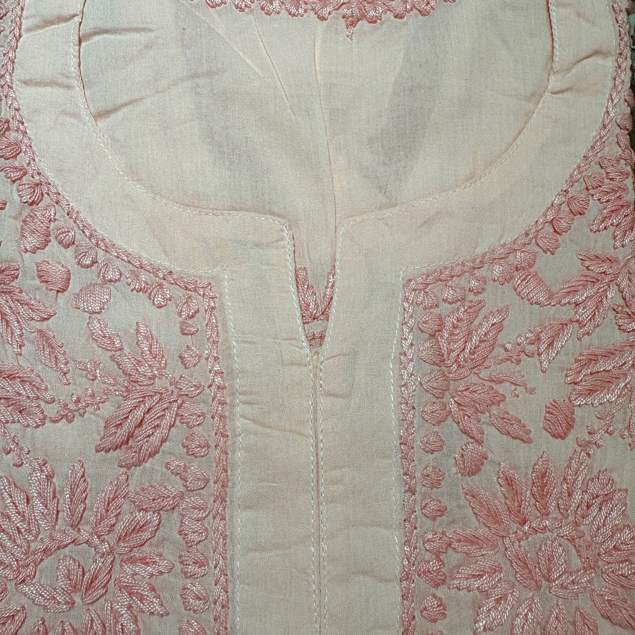 MA Short Embroidered Cotton Kurti-Size 36