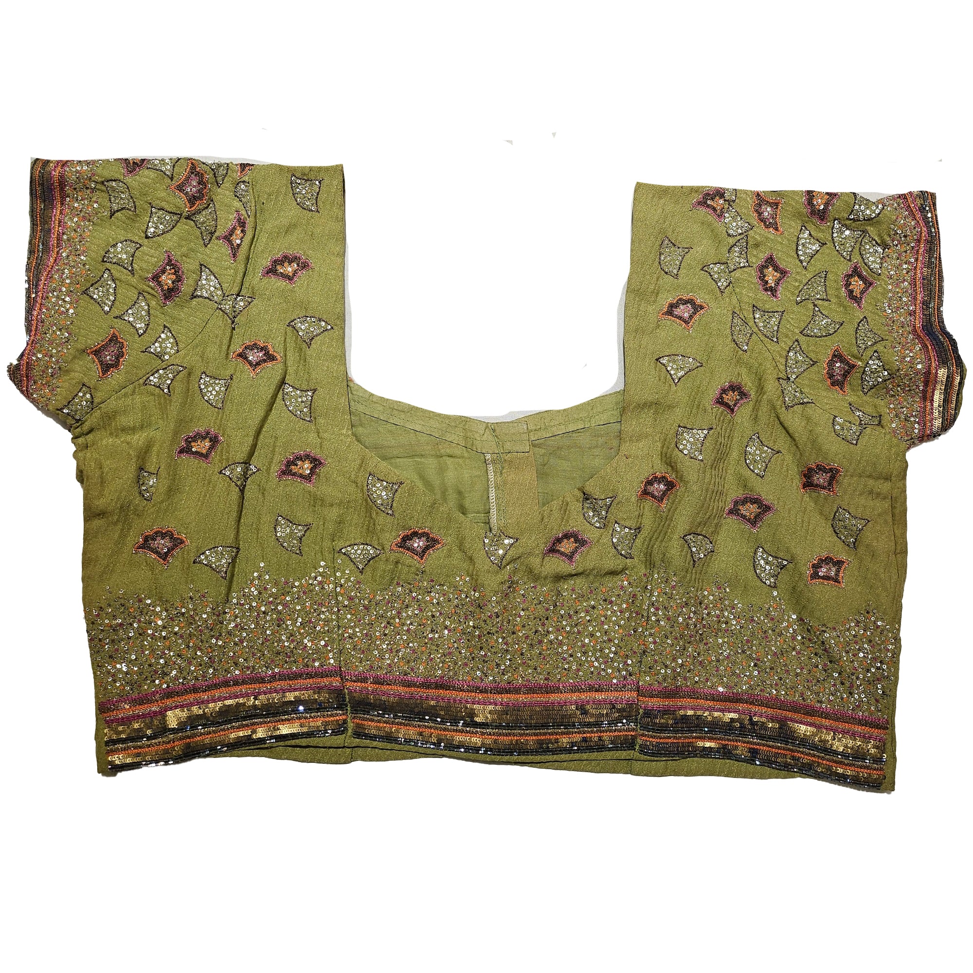 Brocade & Embroidered Saree Blouses -Size 40 - Vintage India NYC