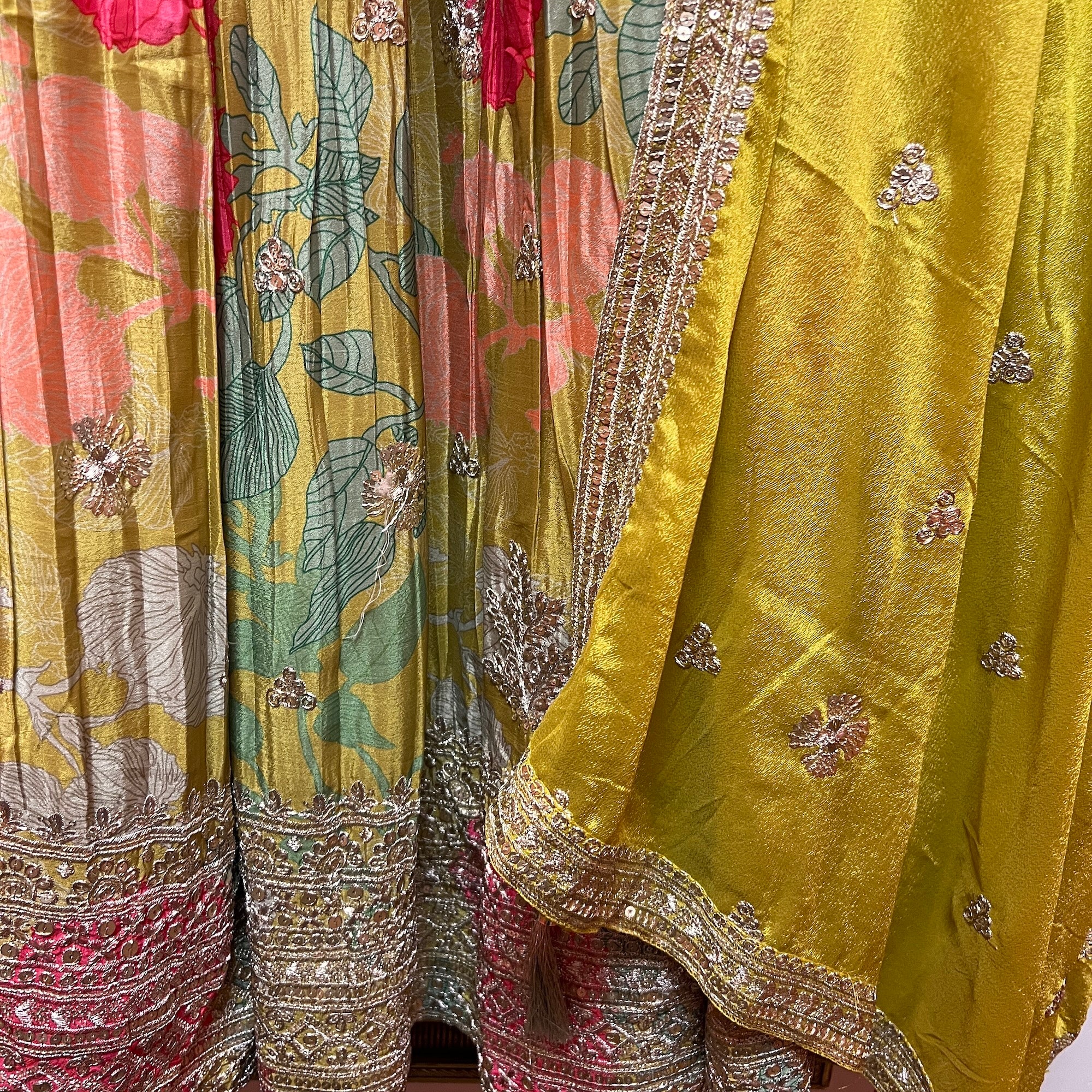 Floral Lehenga Sets-2 Colors - Vintage India NYC