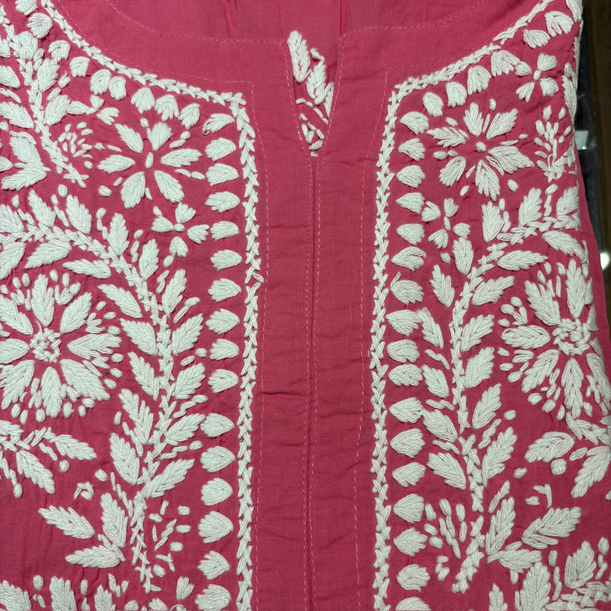 MA Long Embroidered Cotton Tunic Kurtis- 40