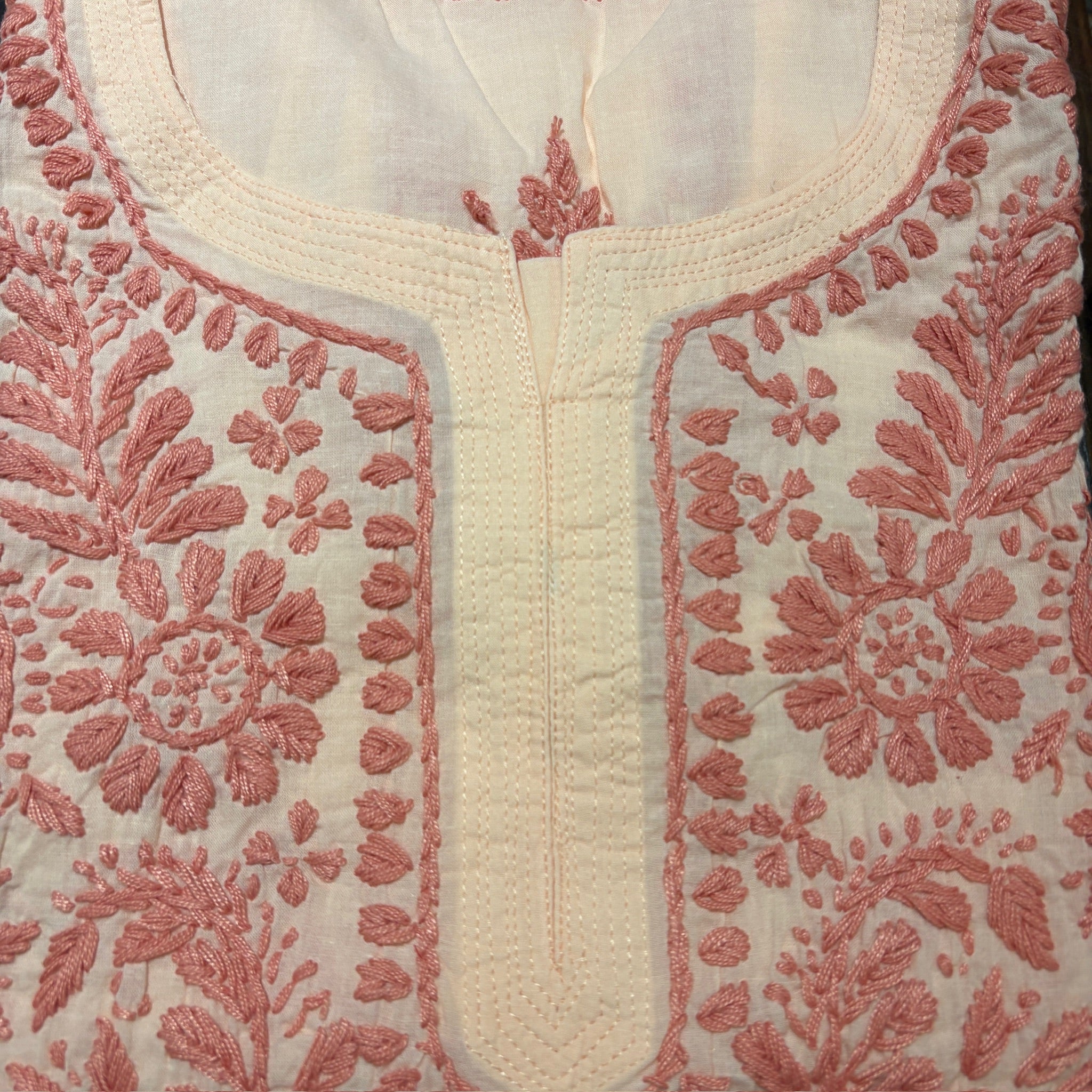 MA Long Embroidered Cotton Tunic Kurtis- 40