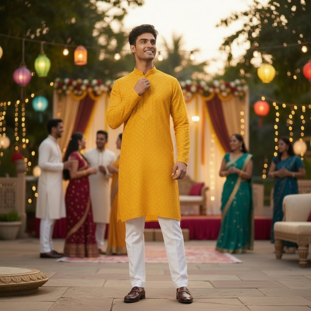 DT Lucknowi Kurtas 2-Colors - Vintage India NYC