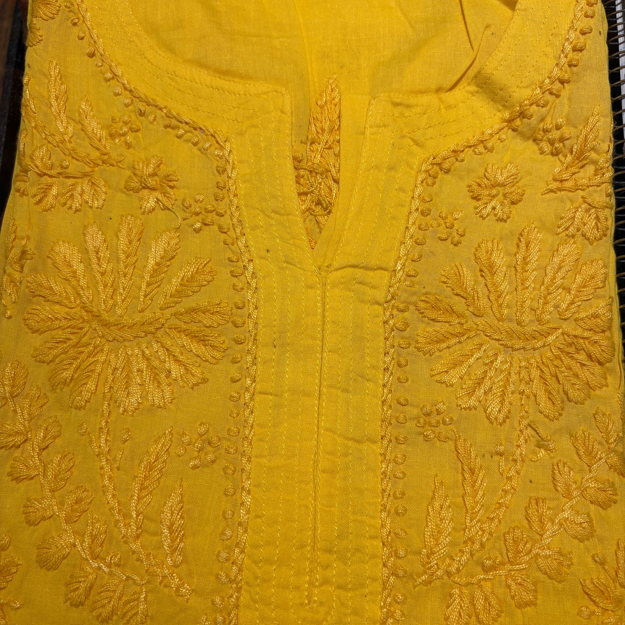 MA Long Embroidered Cotton Tunic Kurtis- 38