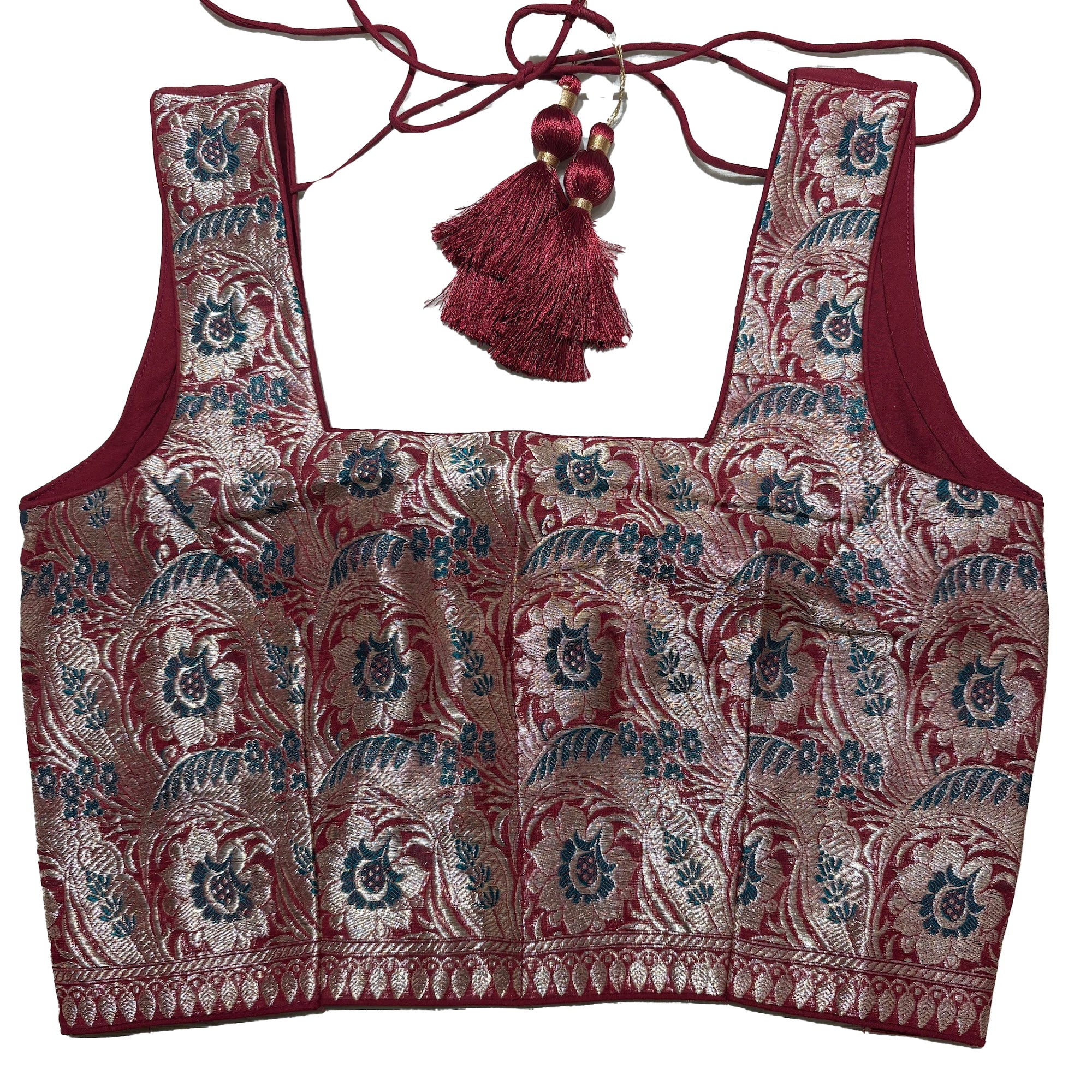Brocade & Embroidered Saree Blouses 25-Size 30 - Vintage India NYC