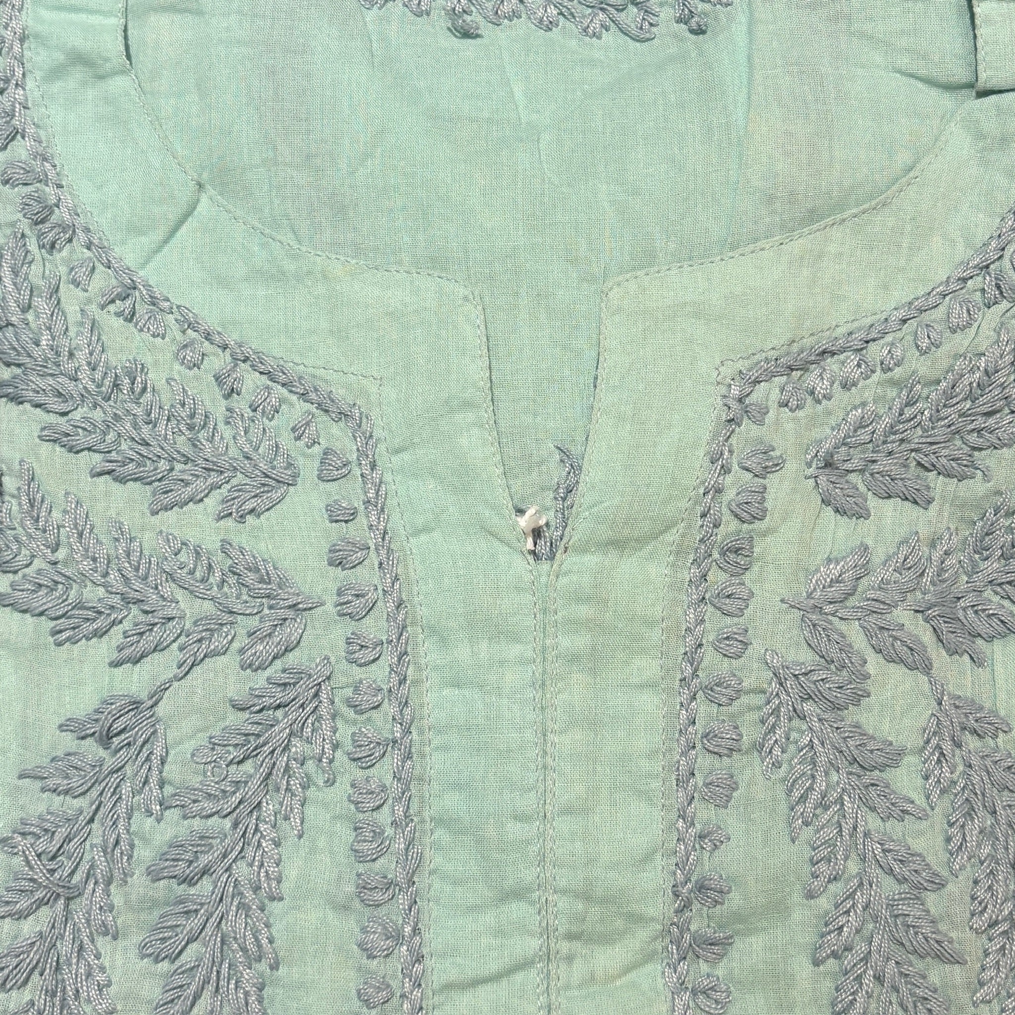 MA Short Embroidered Cotton Kurti-Size 36