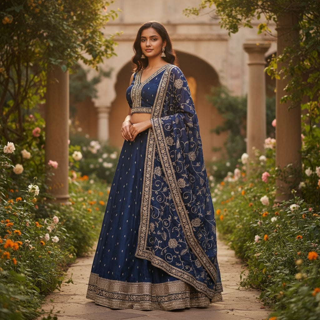 Embroidered Lehengas-2 Colors