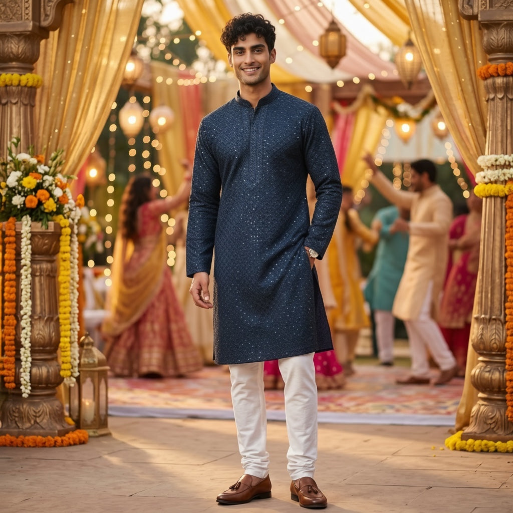 DT Lucknowi Kurtas 2-Colors - Vintage India NYC