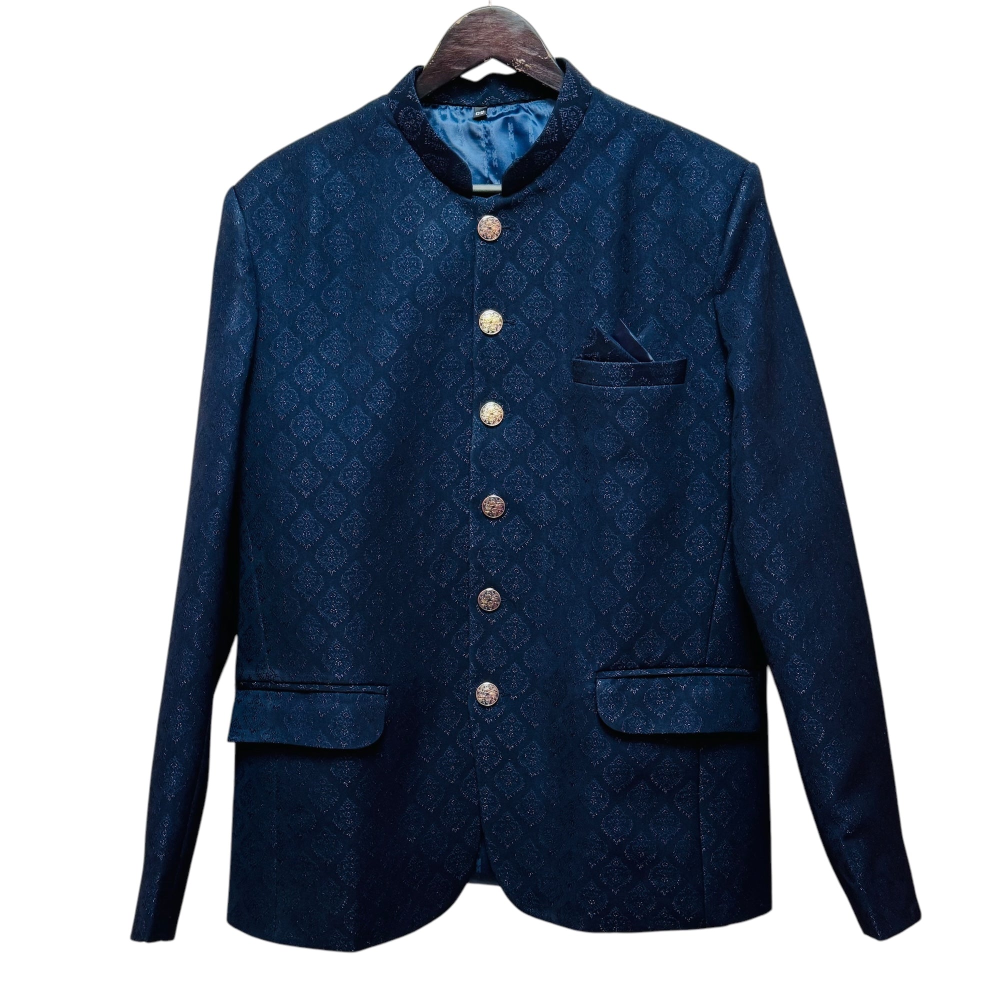 Navy Crest Jodhpuri Jacket