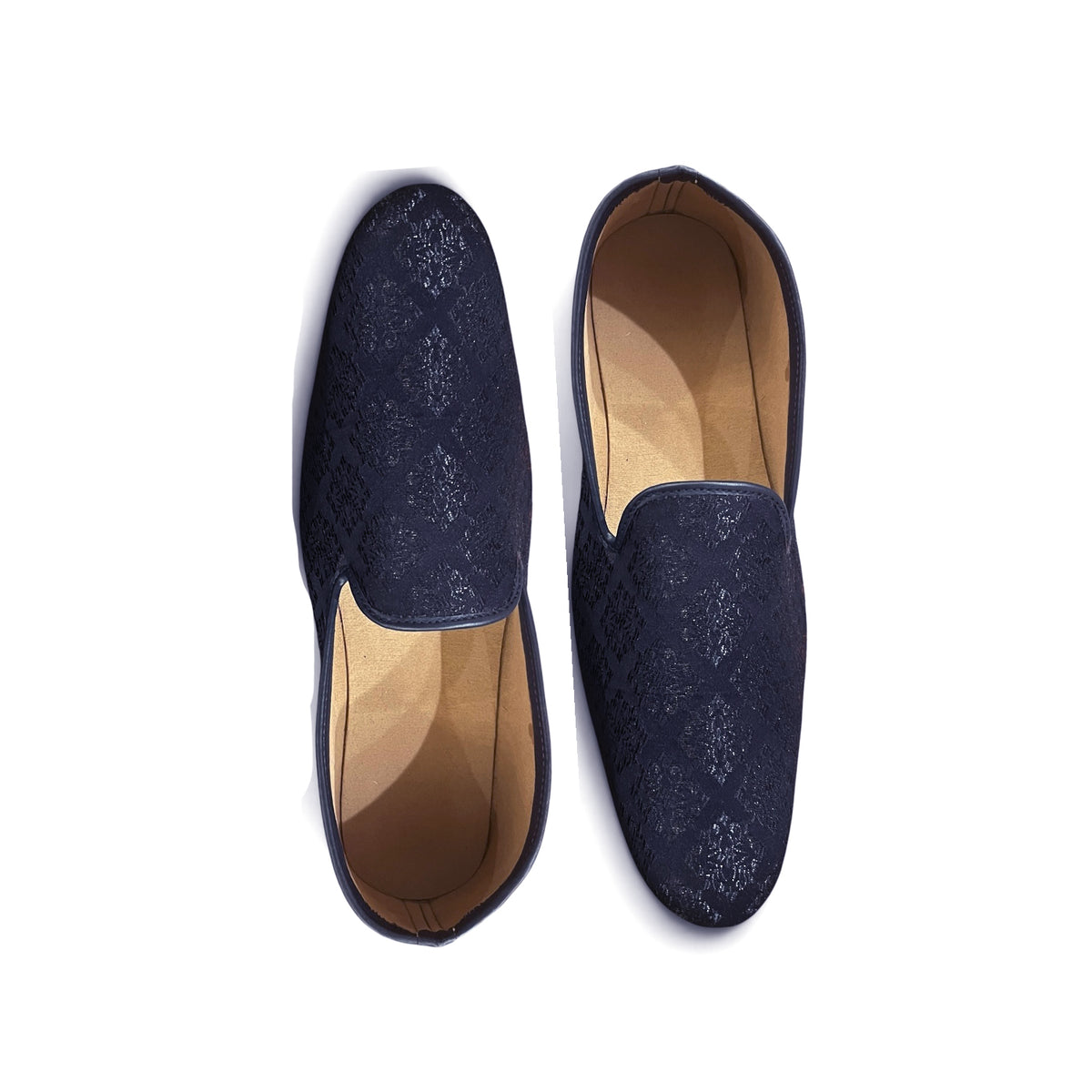Navy Diamond Loafer - Vintage India NYC