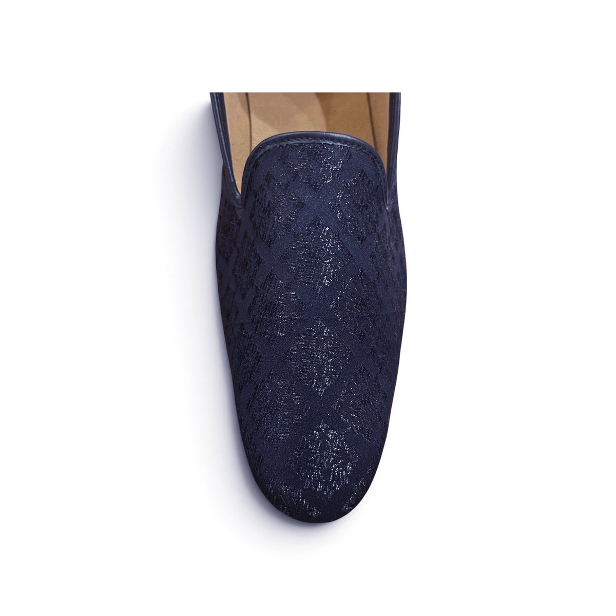 Navy Diamond Loafer - Vintage India NYC