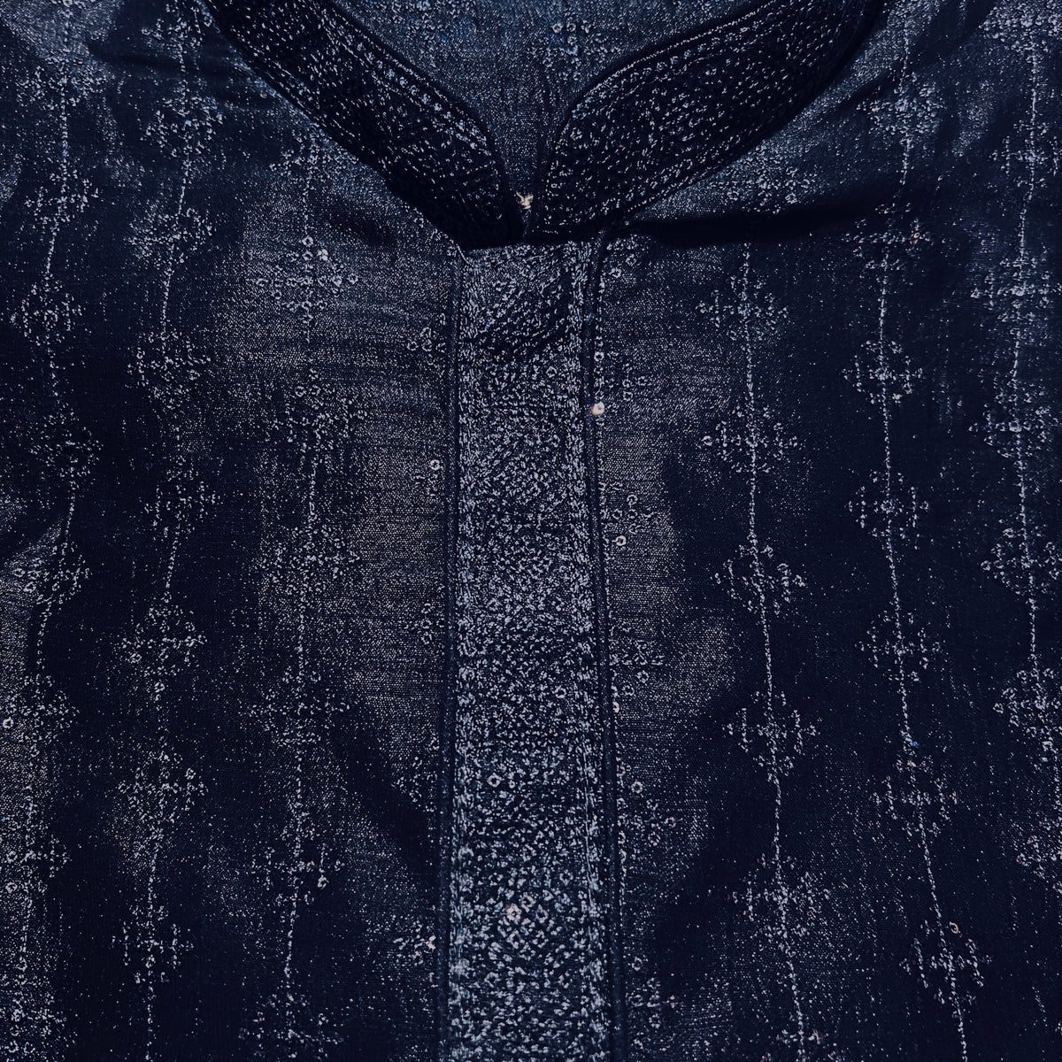 Navy Diamond Mini Sequin Kurta - Vintage India NYC