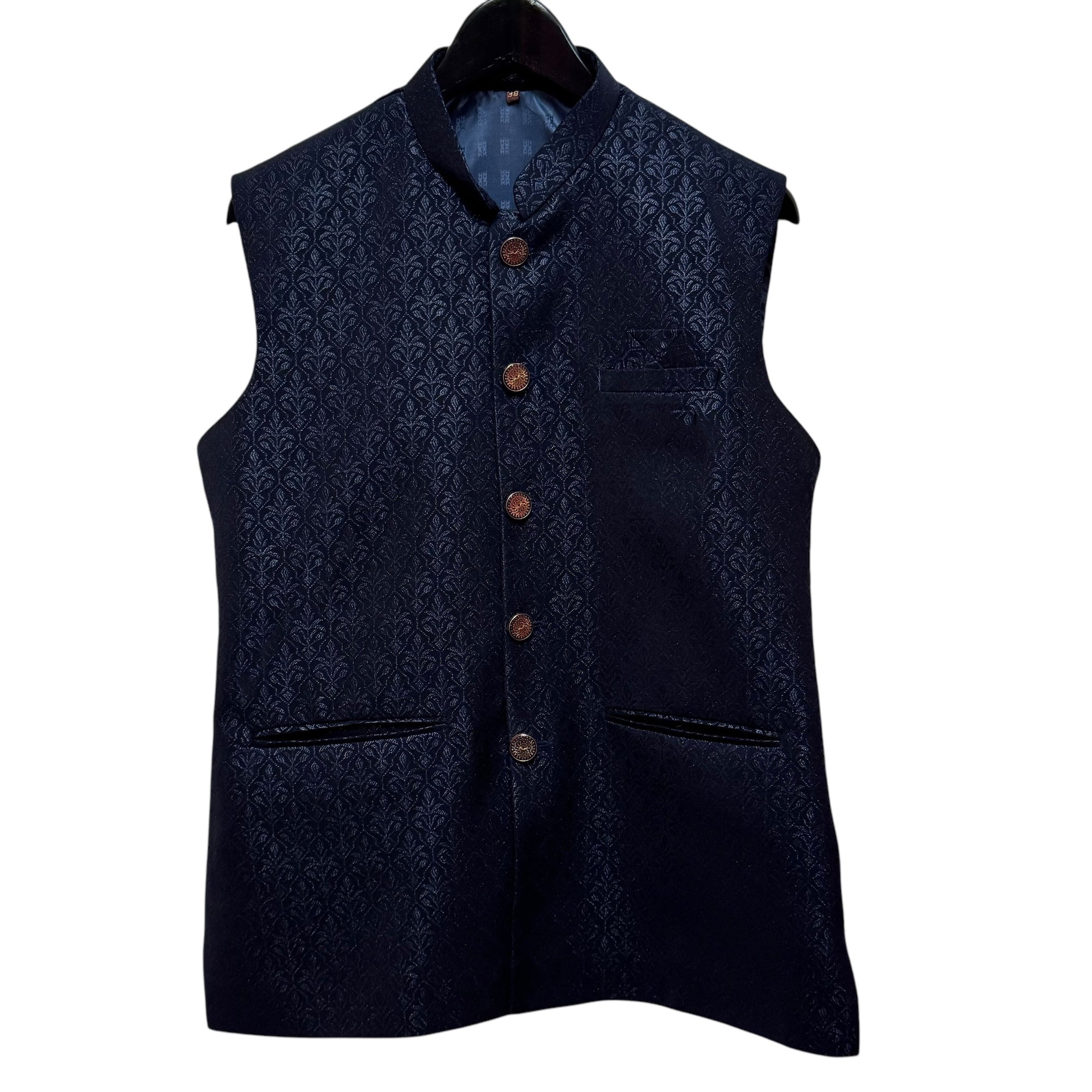 Navy Patta Vest