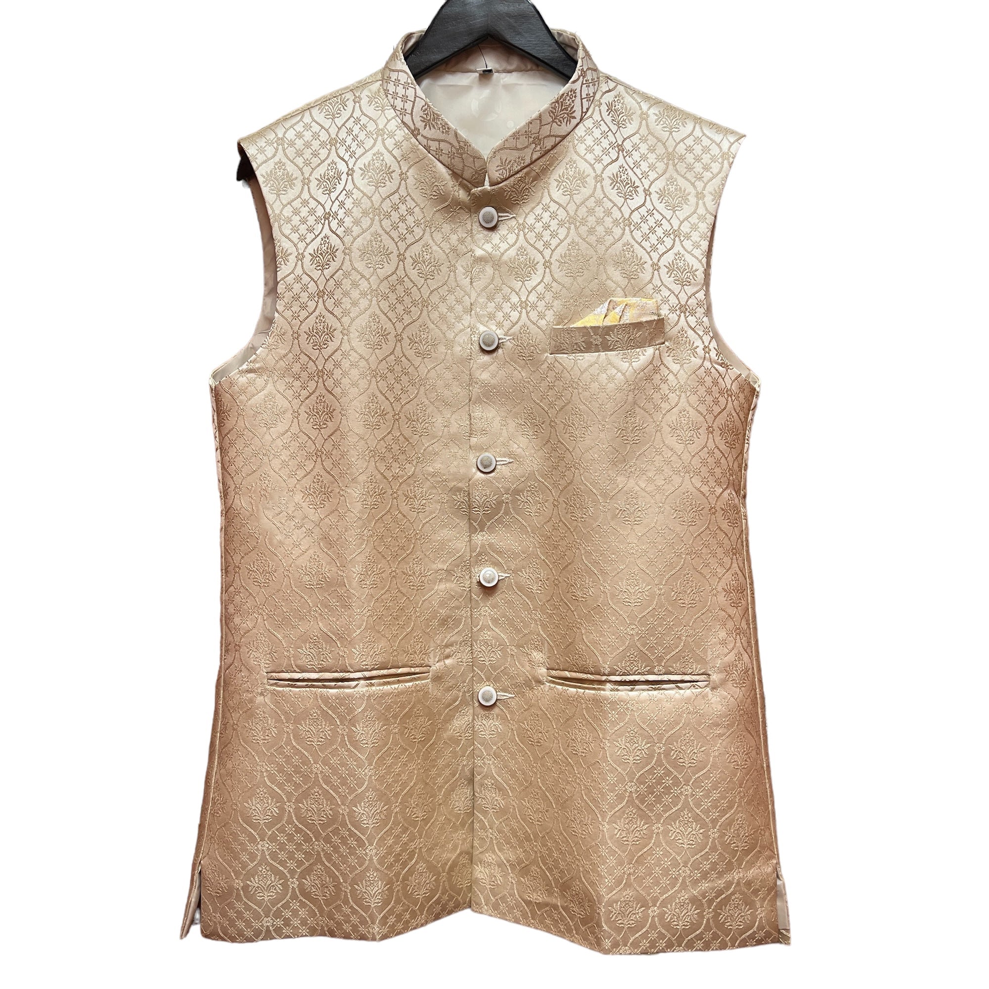 YD Gold OG Jacquard Vest - Vintage India NYC