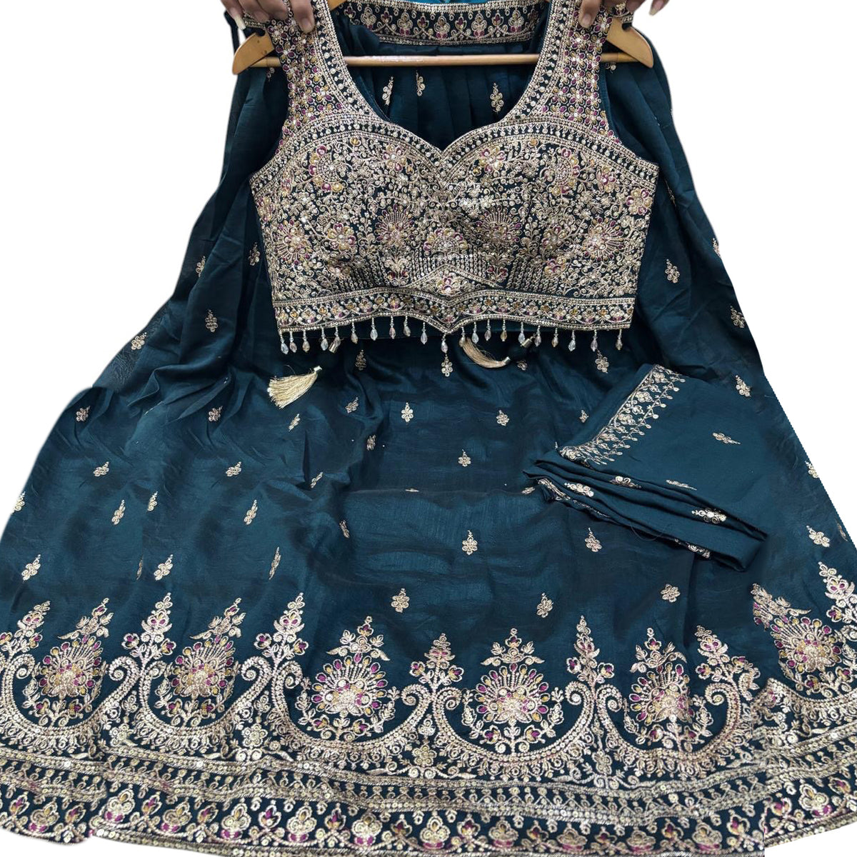 Jeweltone Lehenga Sets-Colors