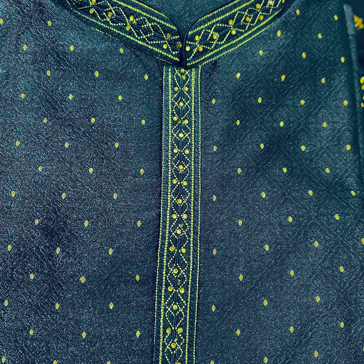 Ocean Tile Kurta - Vintage India NYC