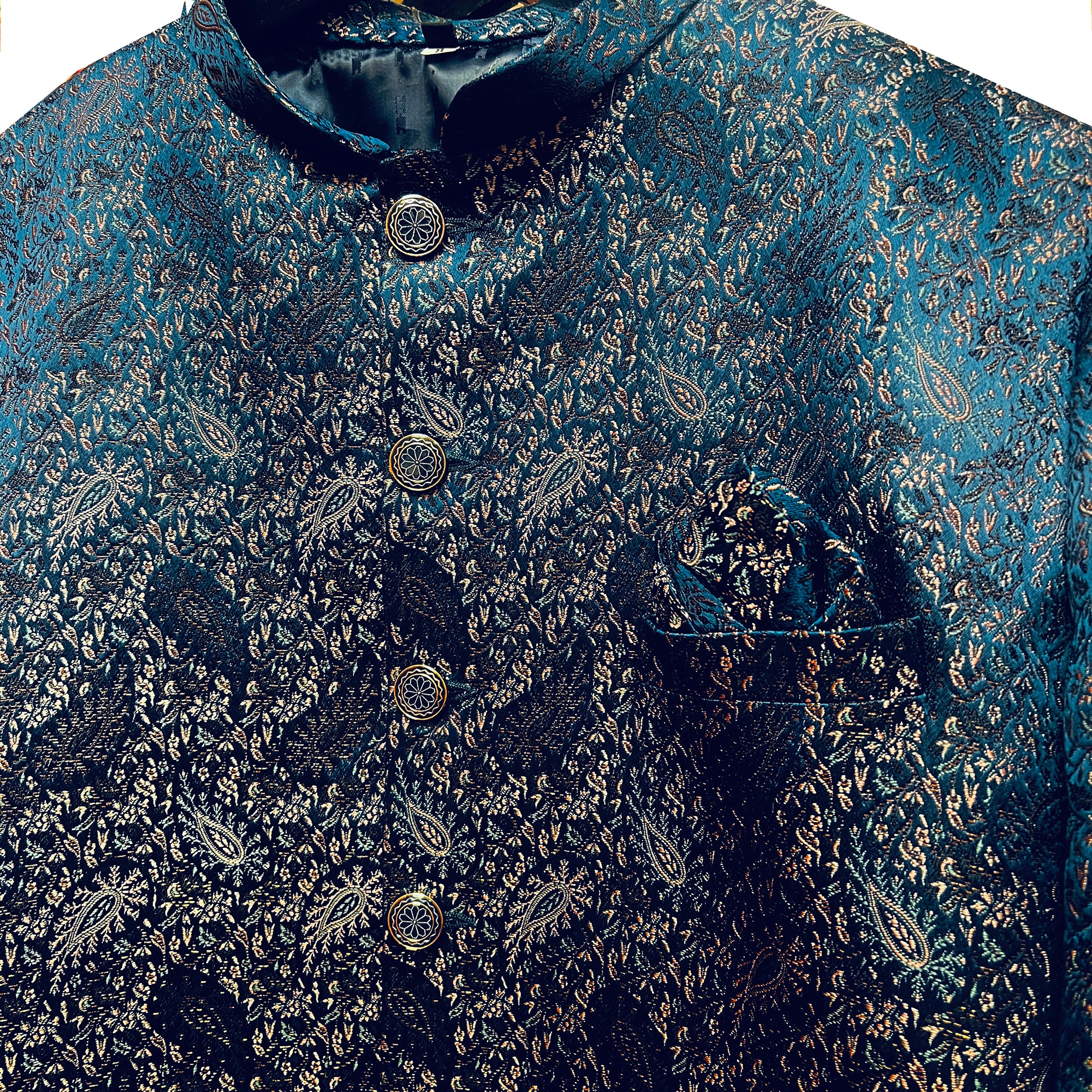 Ocean Paisley Sherwani Size 44