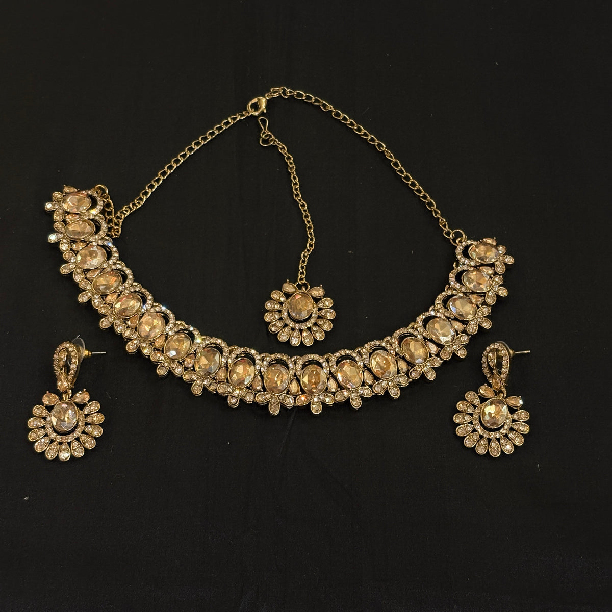 Gold Necklace Set Collection 2- 165-Various - Vintage India NYC