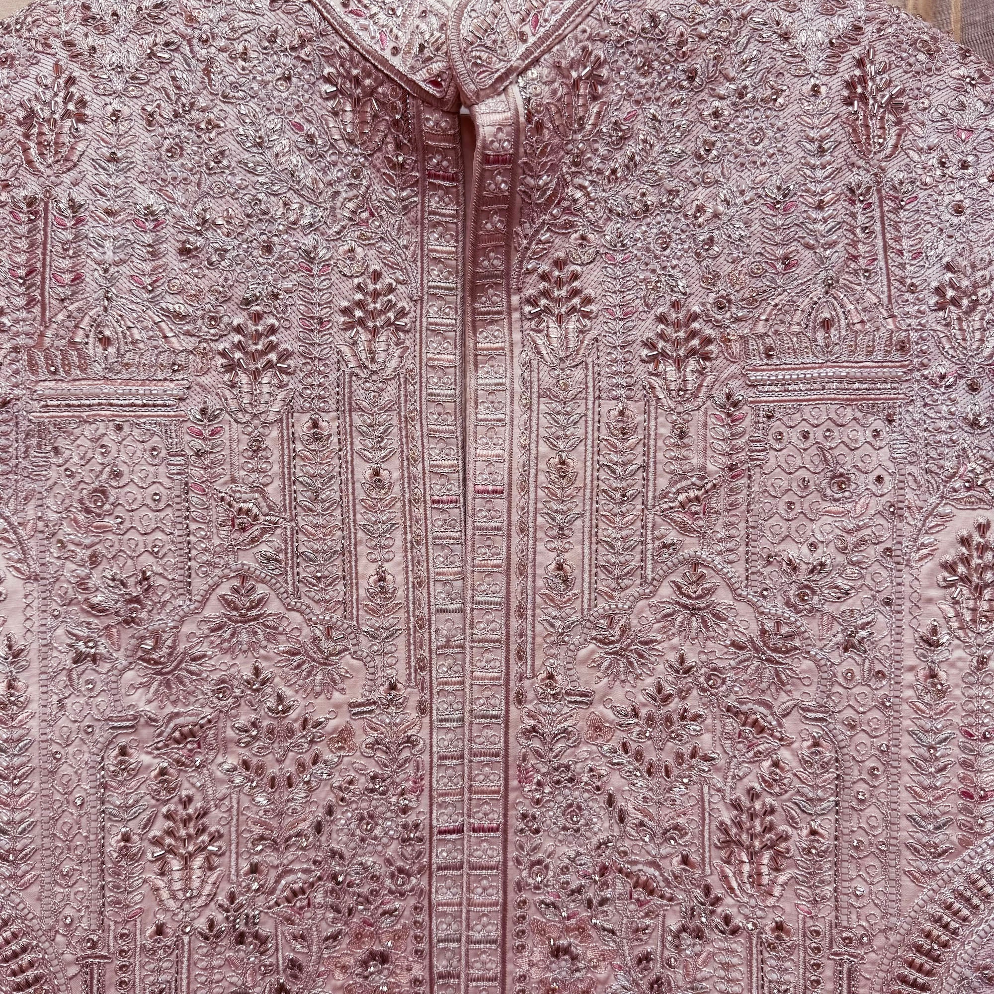 Pale Pink Heavy Embroidered Sherwani