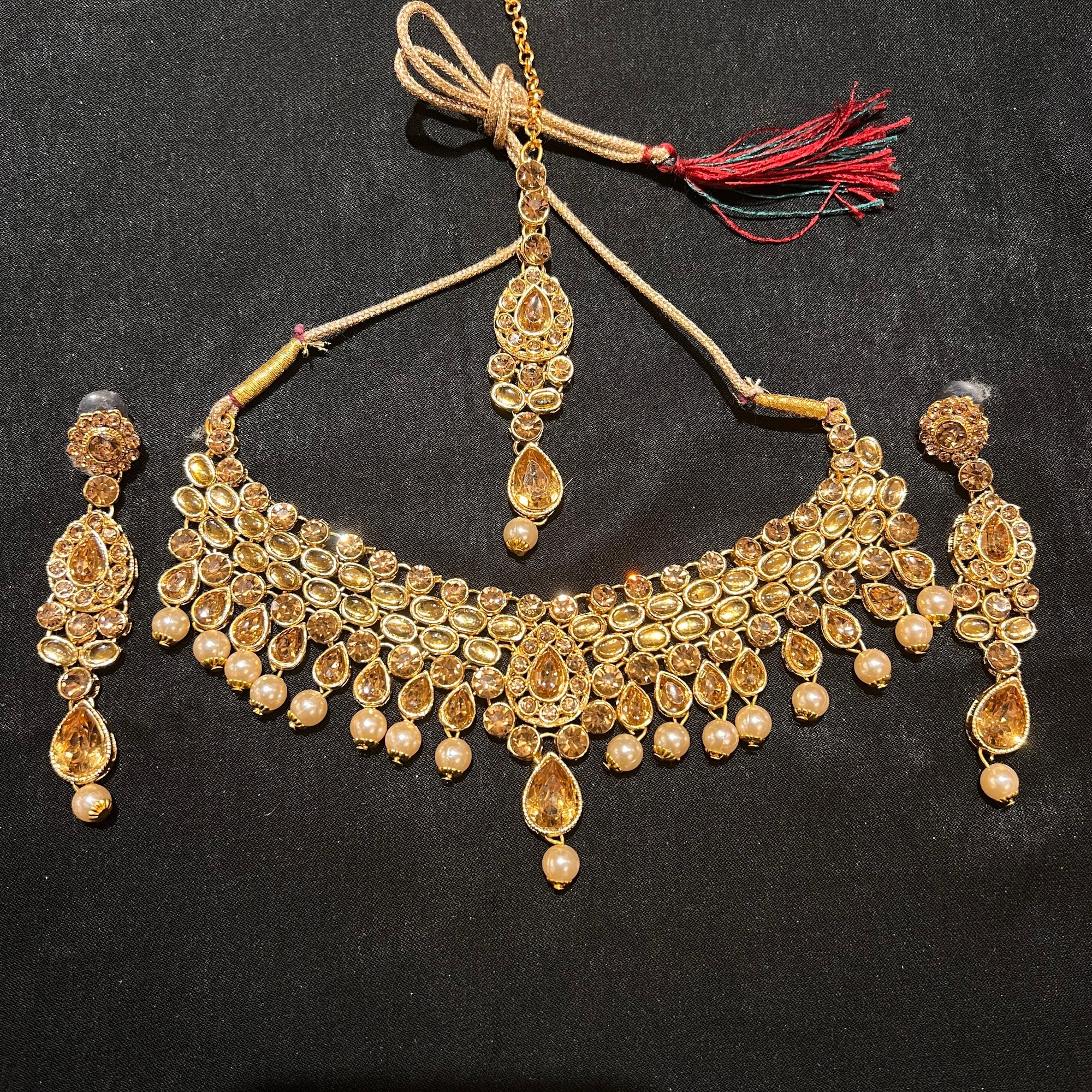 Gold Stone Necklace Set Collection-Various
