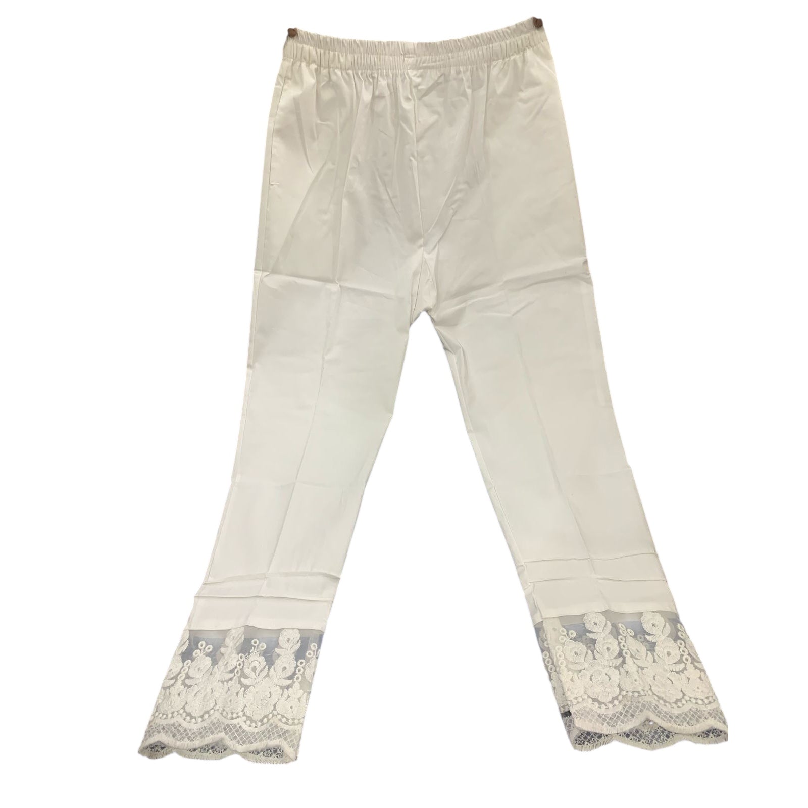 Lace Border Cigarette Pant - Vintage India NYC
