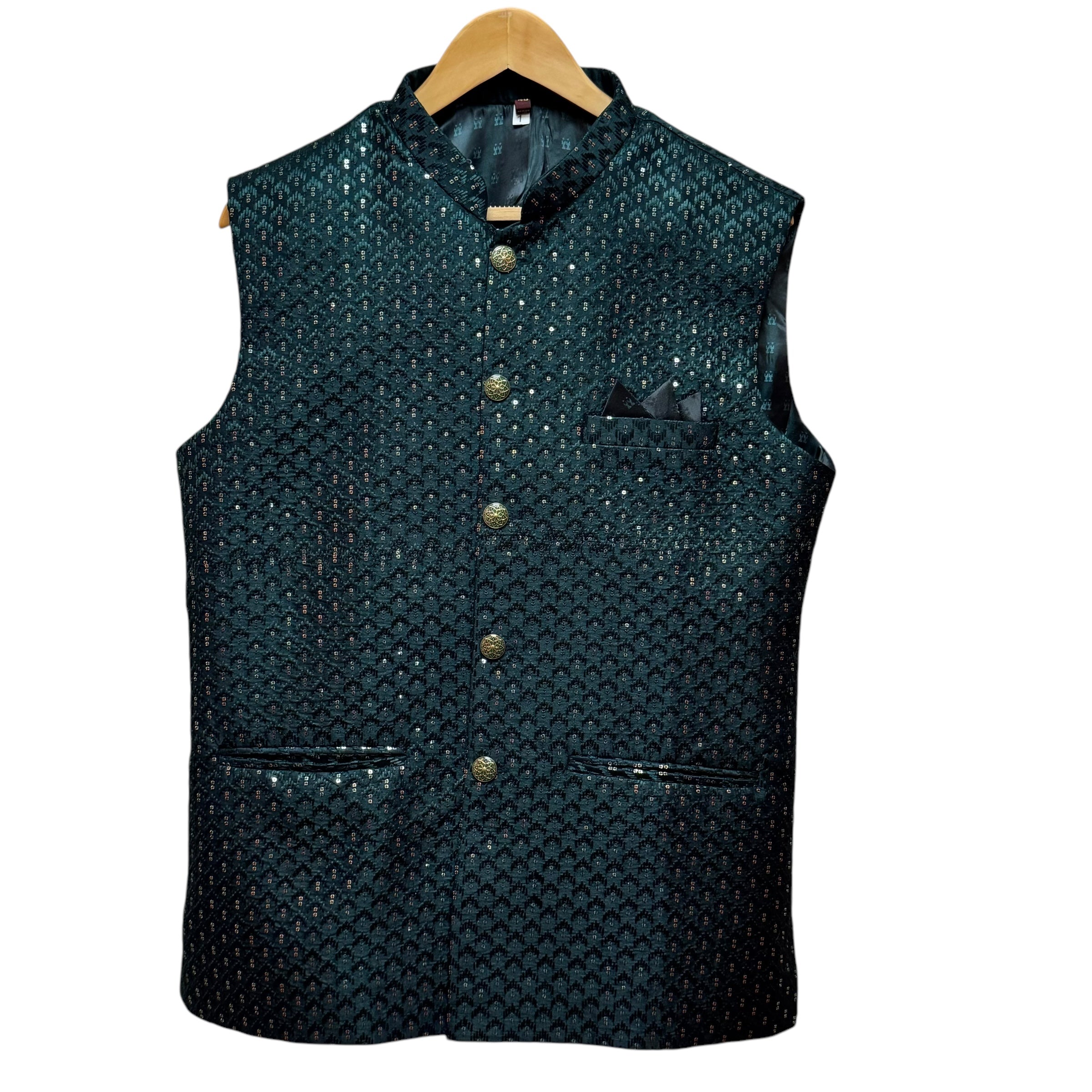 Sequin Embroidered Vests- Colors