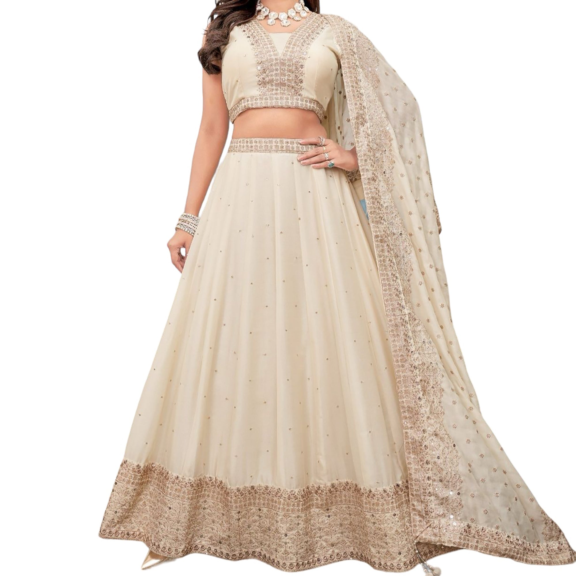 Georgette Lehenga Sets-2 Colors