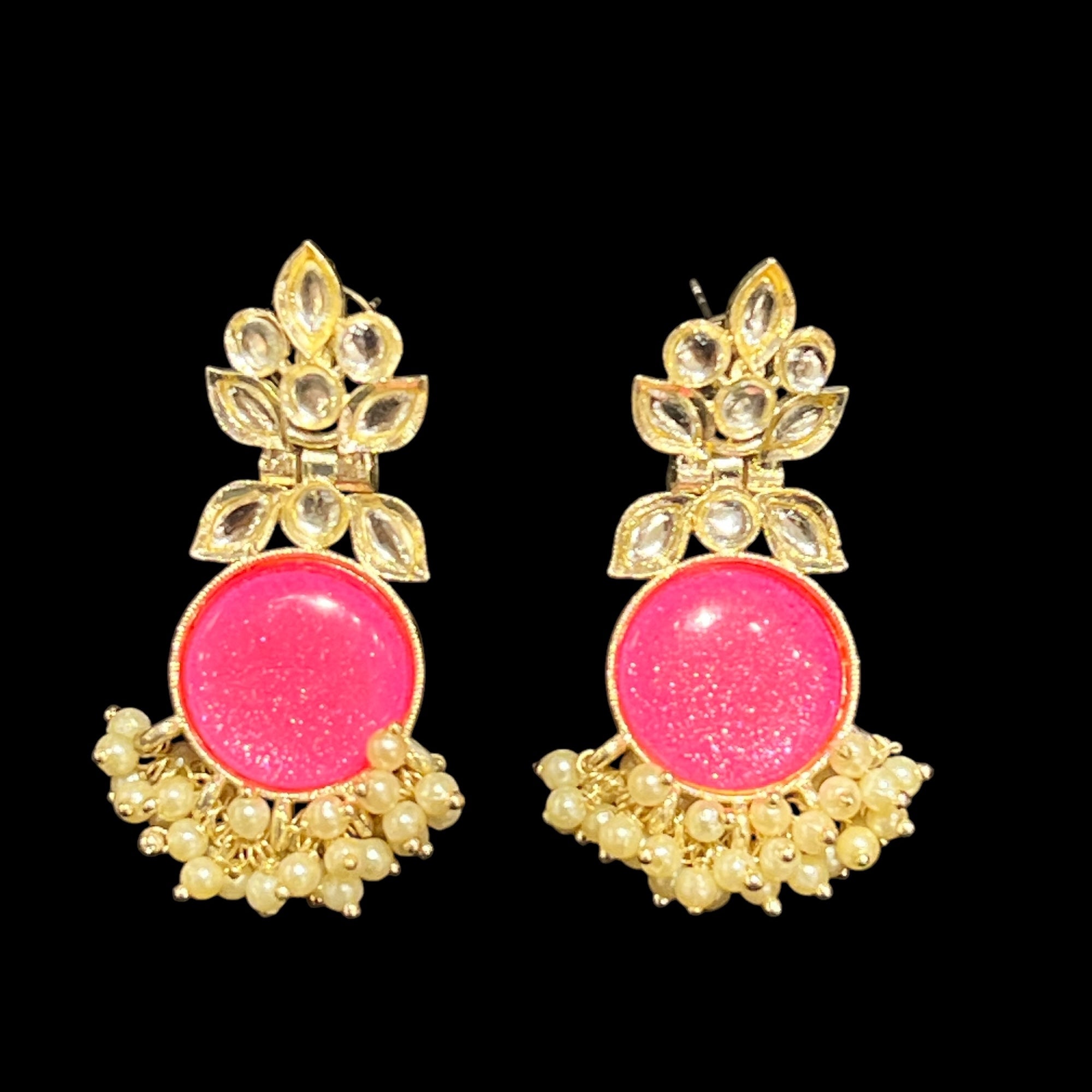 Pink Jhoomar Earrings