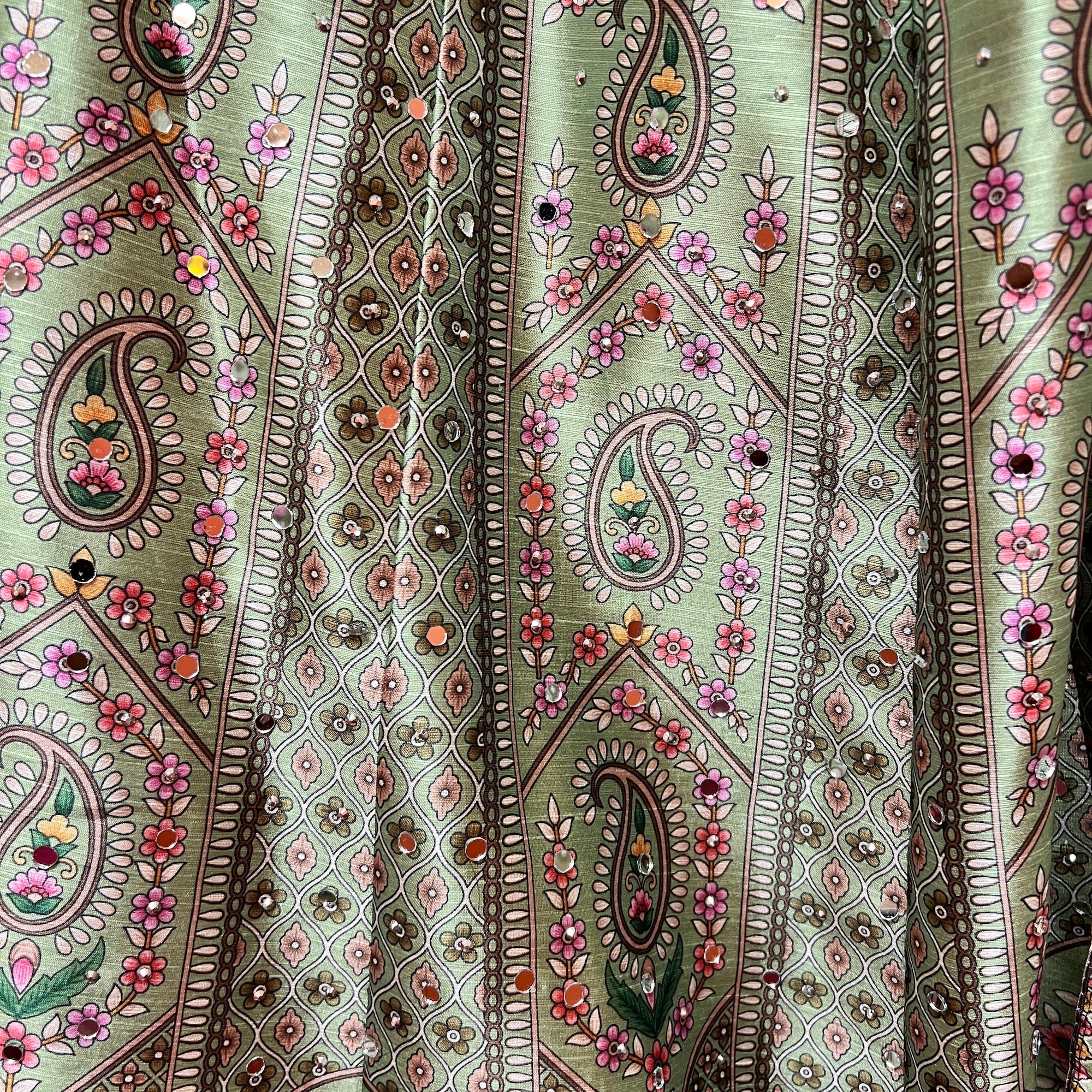 Printed Mughal Lehenga Sets -2 Colors