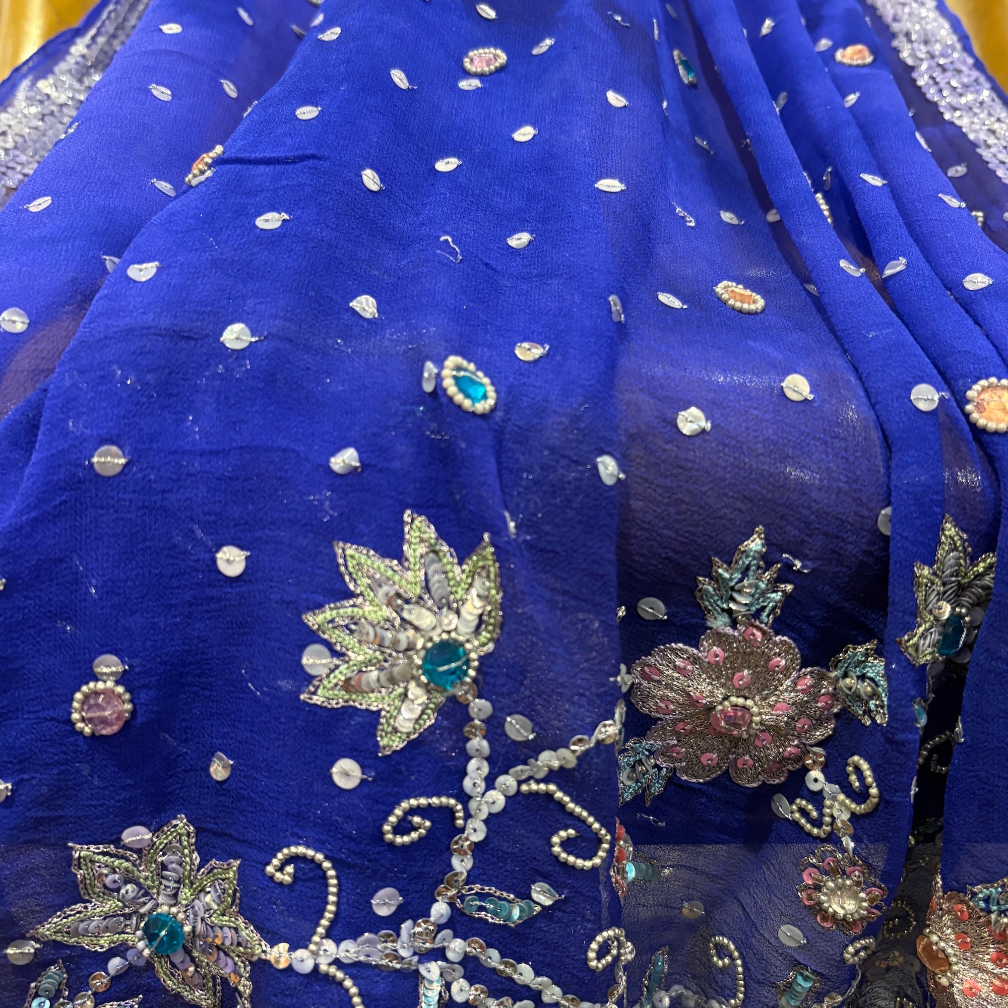 Royal Chiffon Silk Embroidered Dupatta