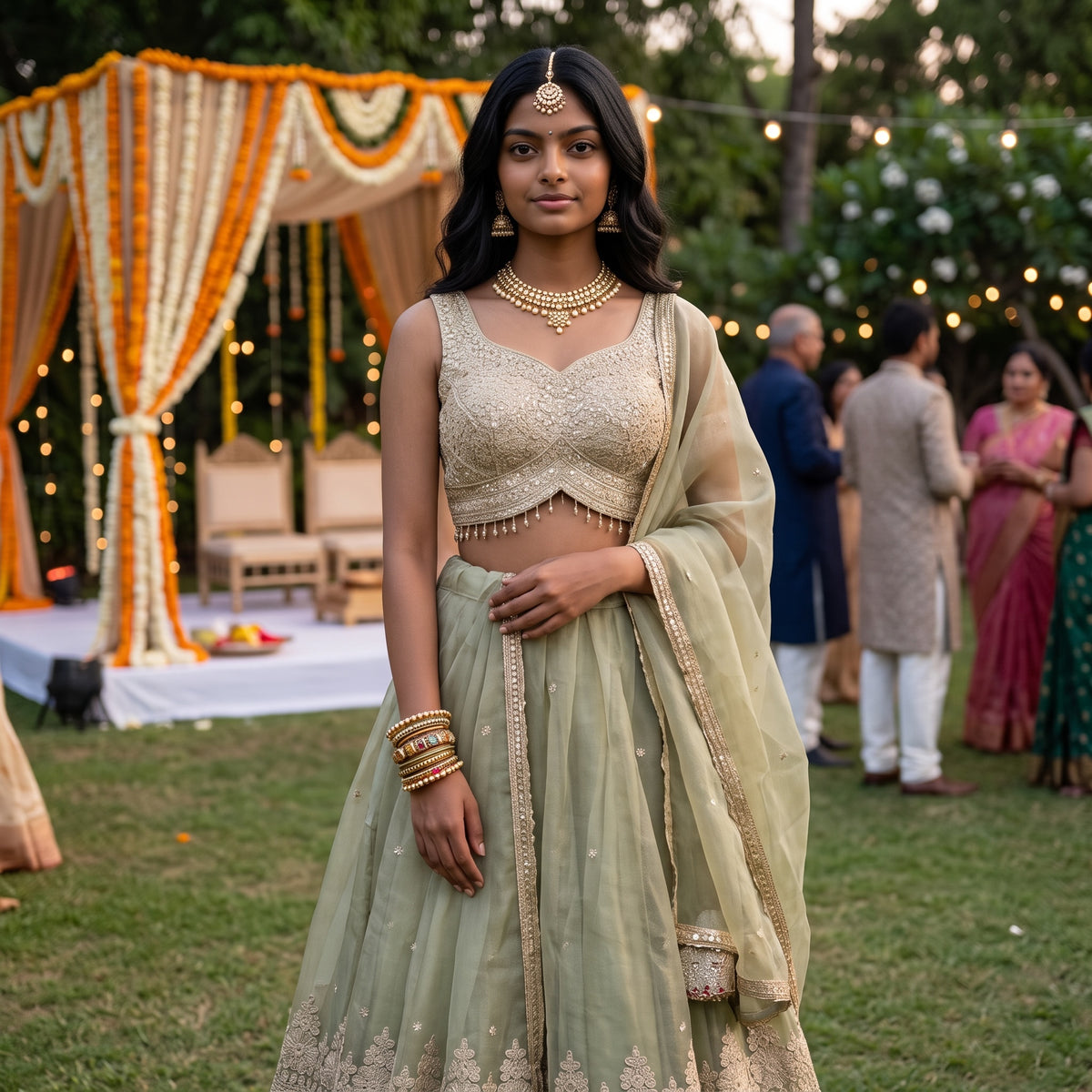 Pastel Lehenga Sets-Colors
