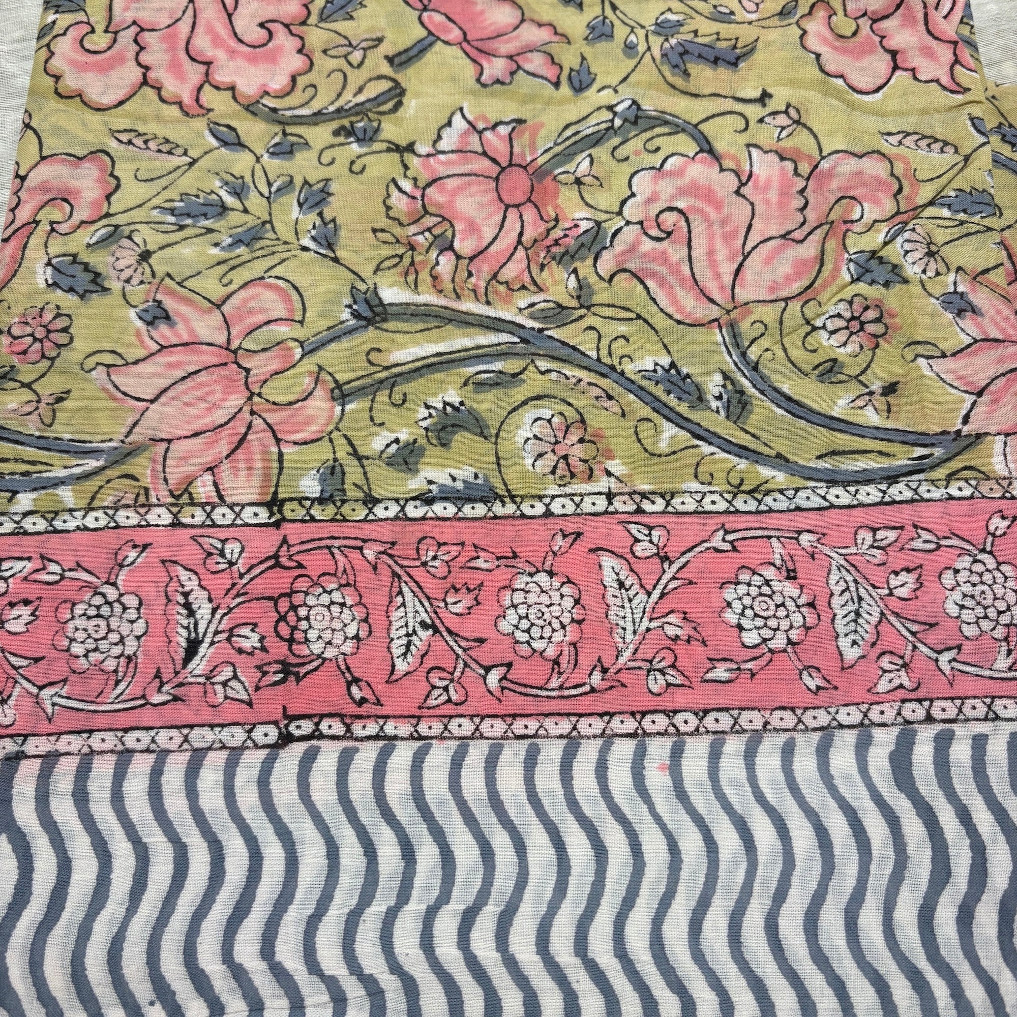 Block Print Sarongs/Scarves 26 - Vintage India NYC