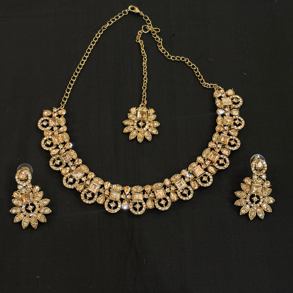 Gold Necklace Set Collection 2- 165-Various - Vintage India NYC