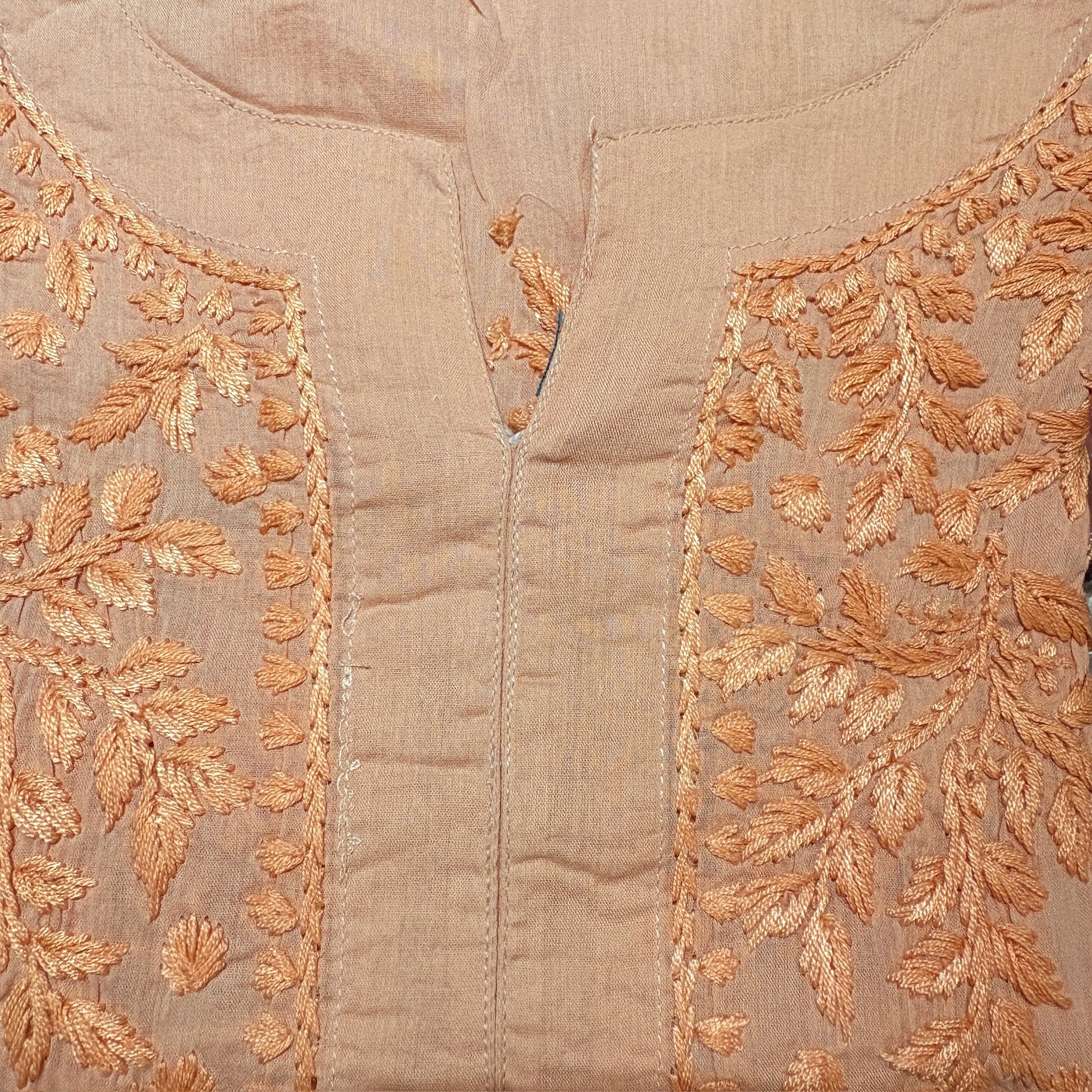 MA Short Embroidered Cotton Kurti-Size 34