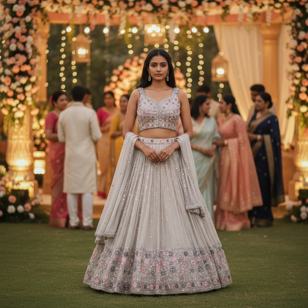 Vanilla Cream Lehenga Set