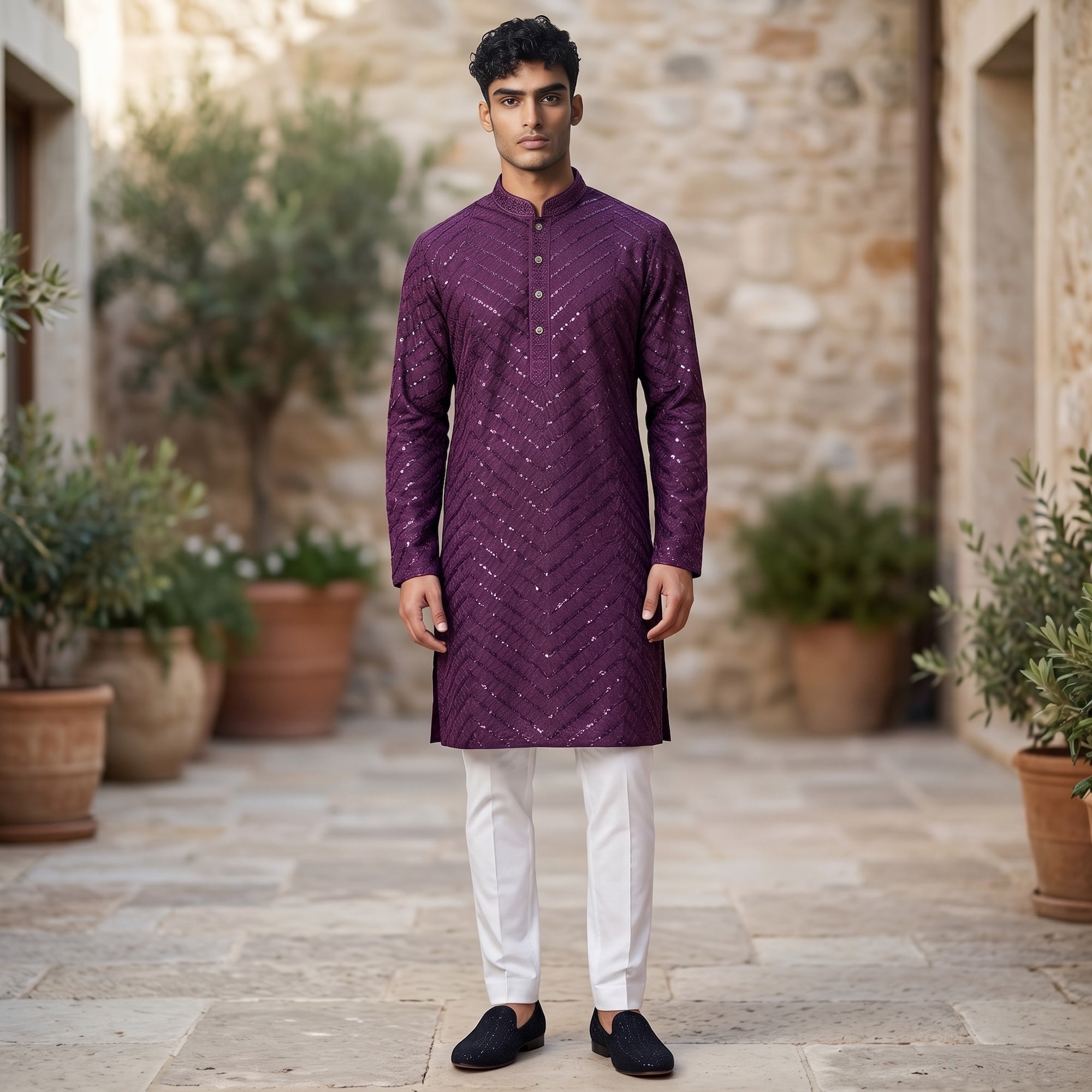 DT Lucknowi Kurtas-Size 36 & 38-Colors - Vintage India NYC