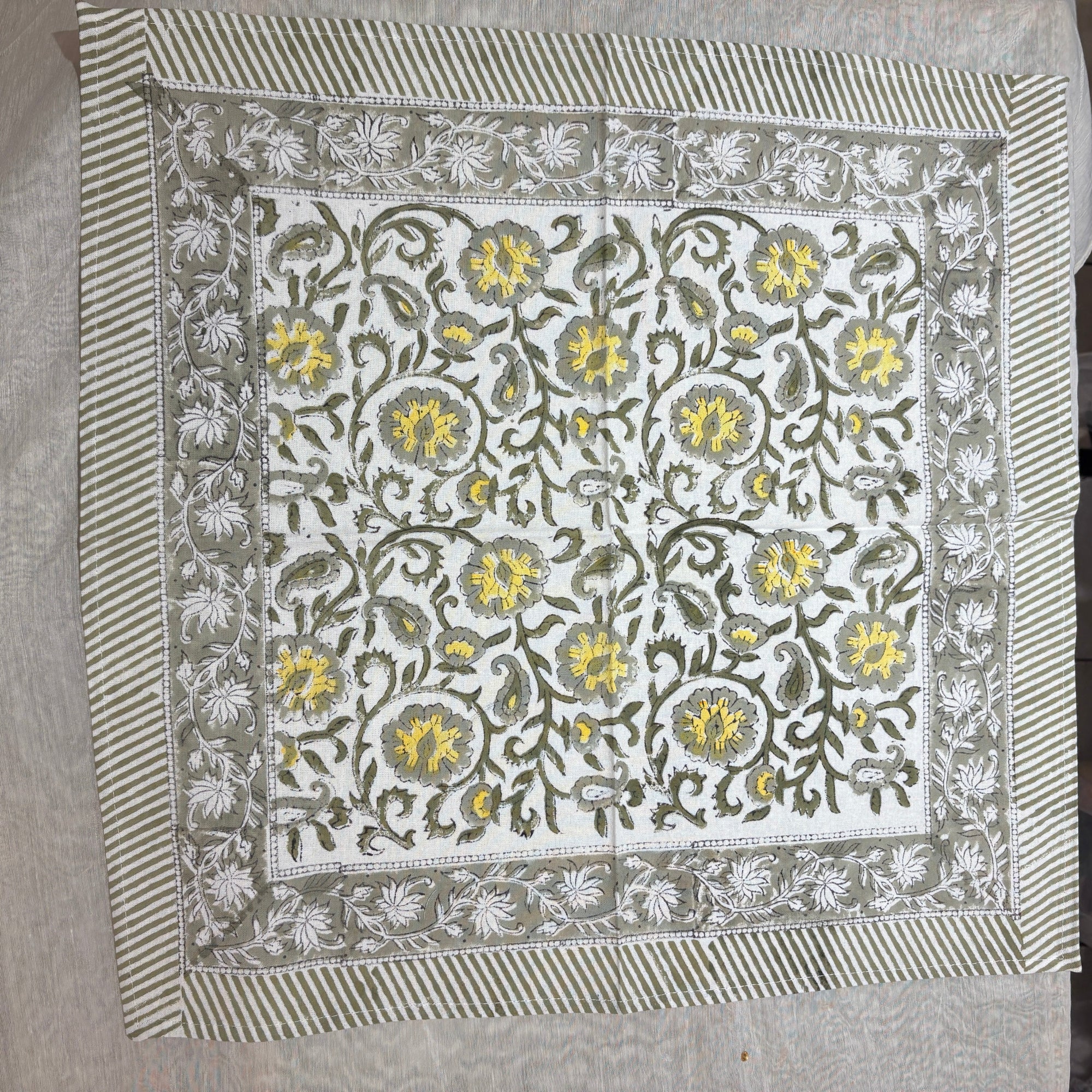 Hand Blockprint Napkins -4 Styles