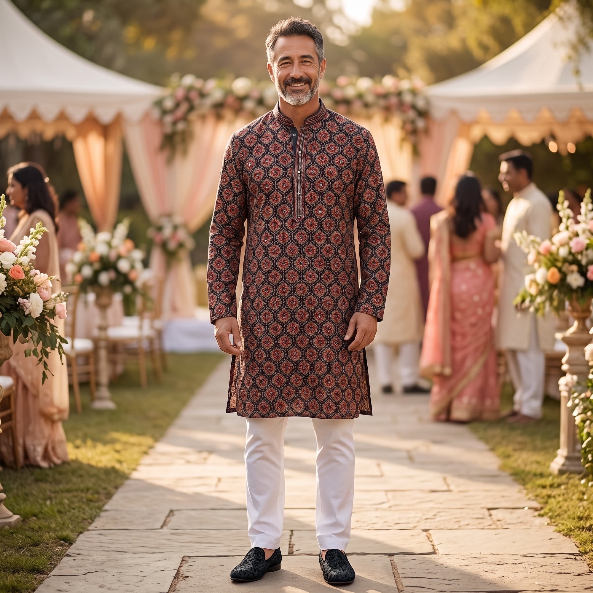 Ajrakh Mirror Kurta